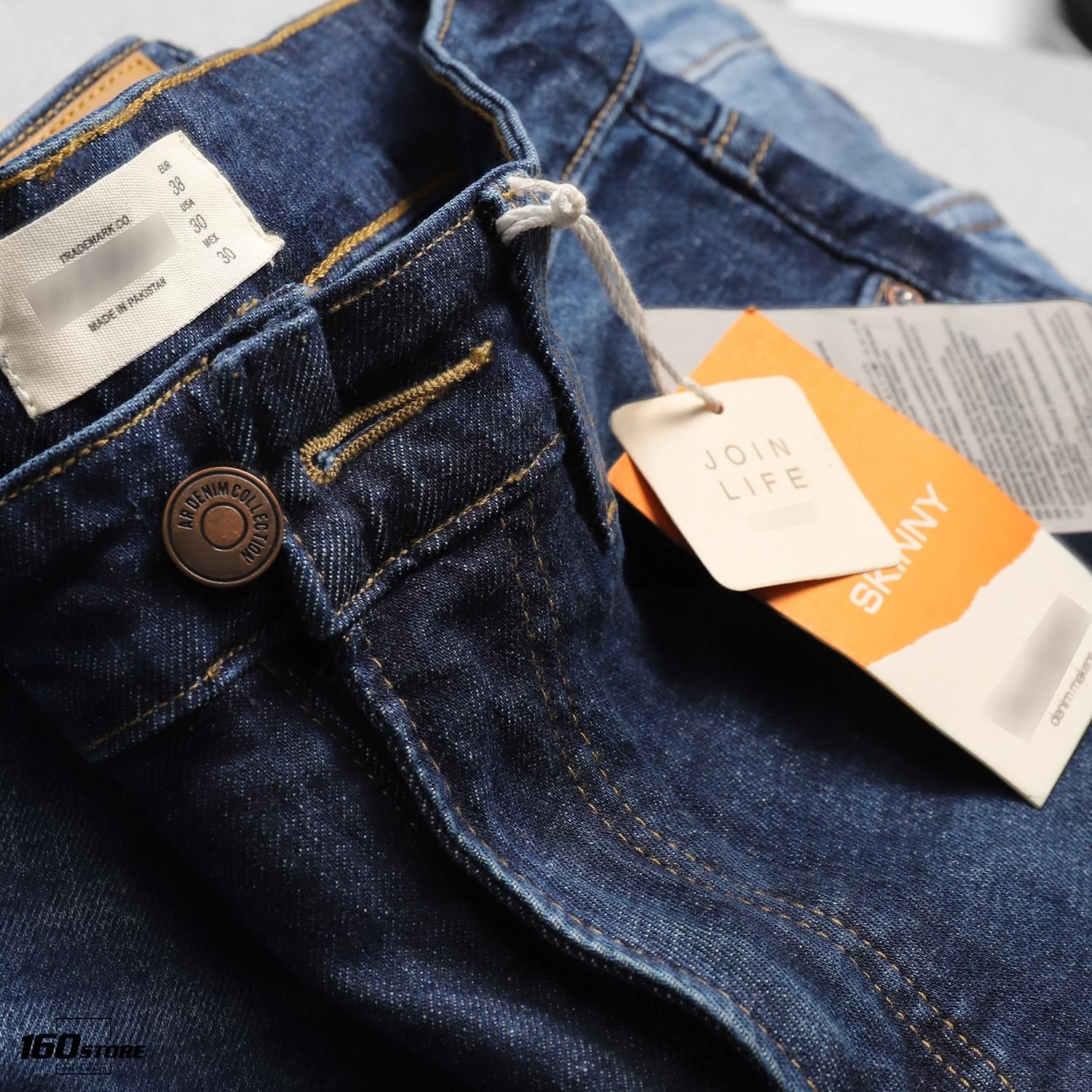 Quần short jeans P.B dark blue