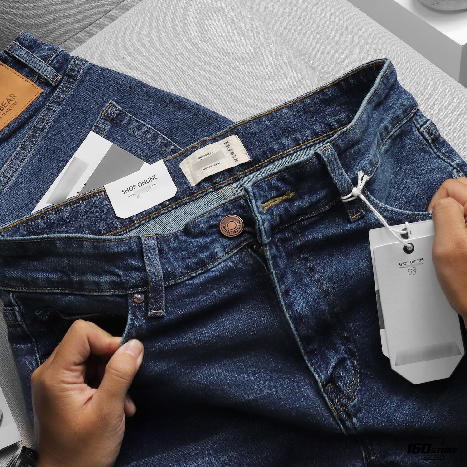 Quần jeans P.B slim wash