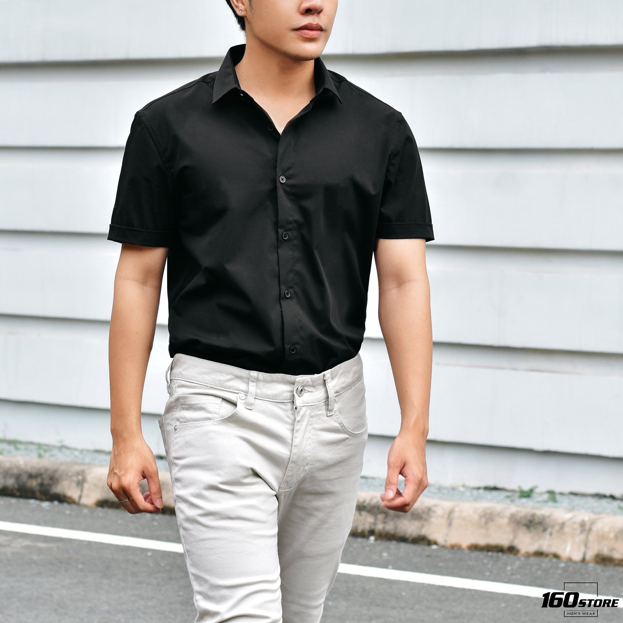 Áo Sơmi tay ngắn NOMOUS ESSENTIALS super slim