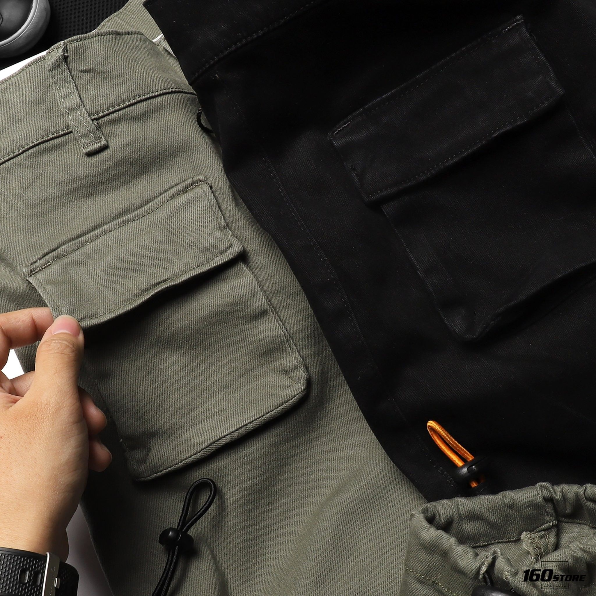 Quần jogger kaki RUNPOW cargo
