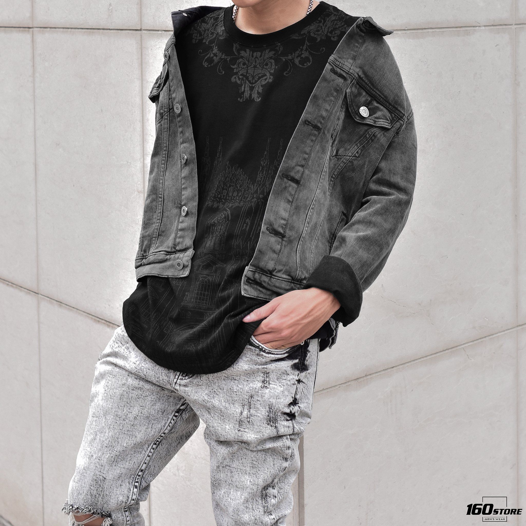 Áo khoác jeans NOMOUS ESSENTIALS Gray fw20