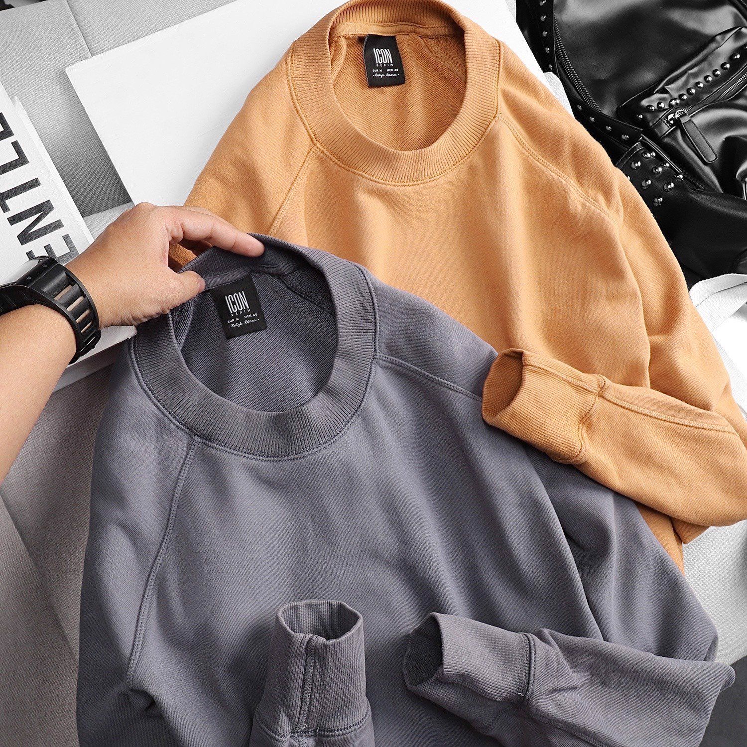 Áo nỉ (sweatshirt) ICON DENIM Basic