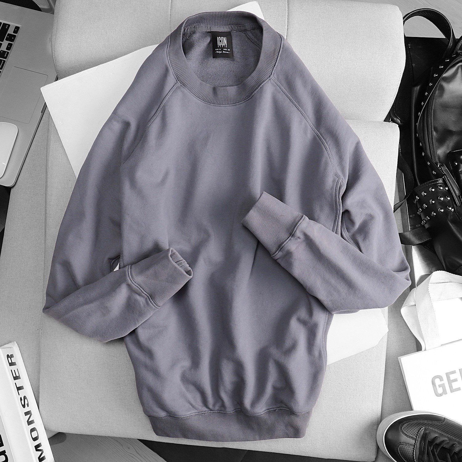 Áo nỉ (sweatshirt) ICON DENIM Basic