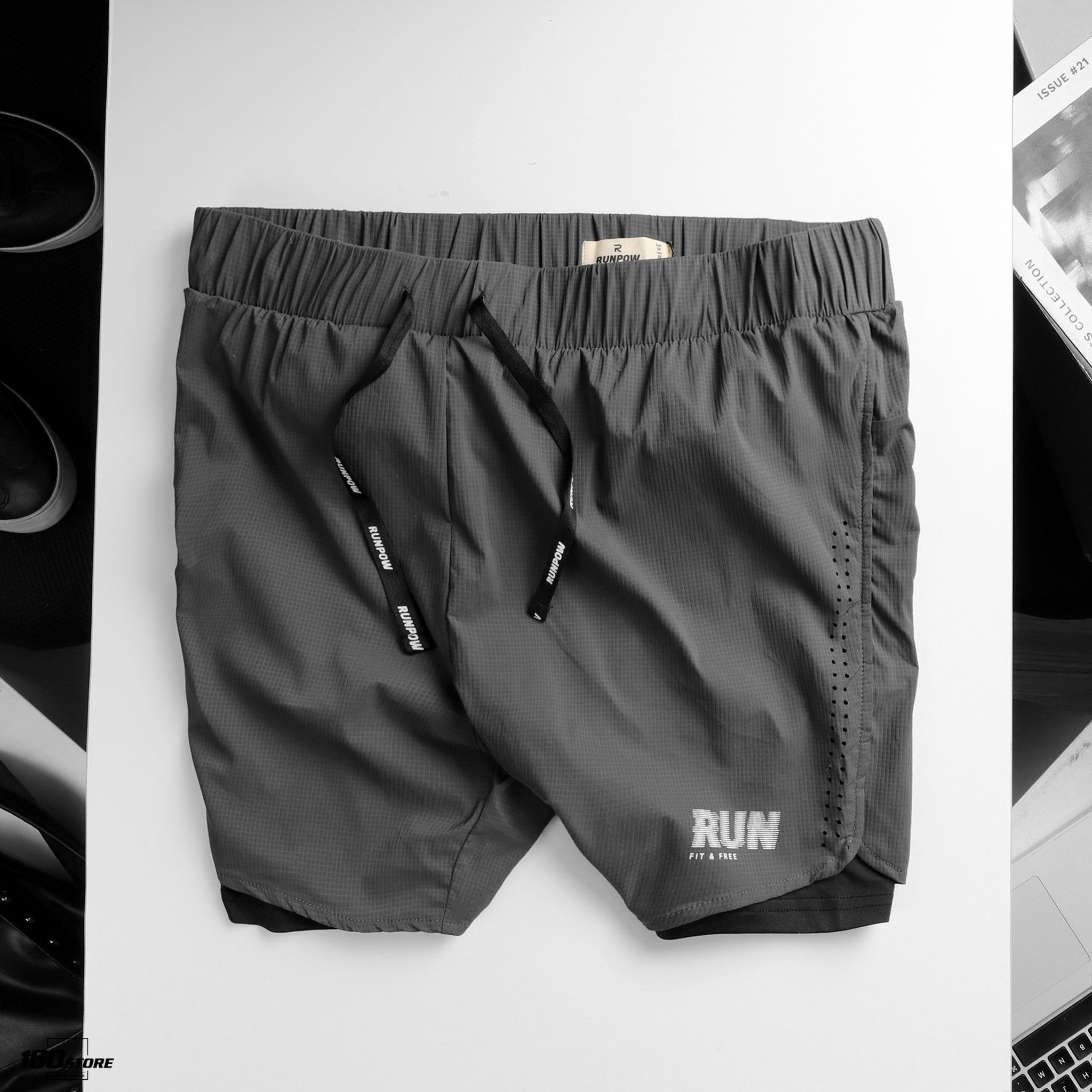 Quần short thể thao RUNPOW Running