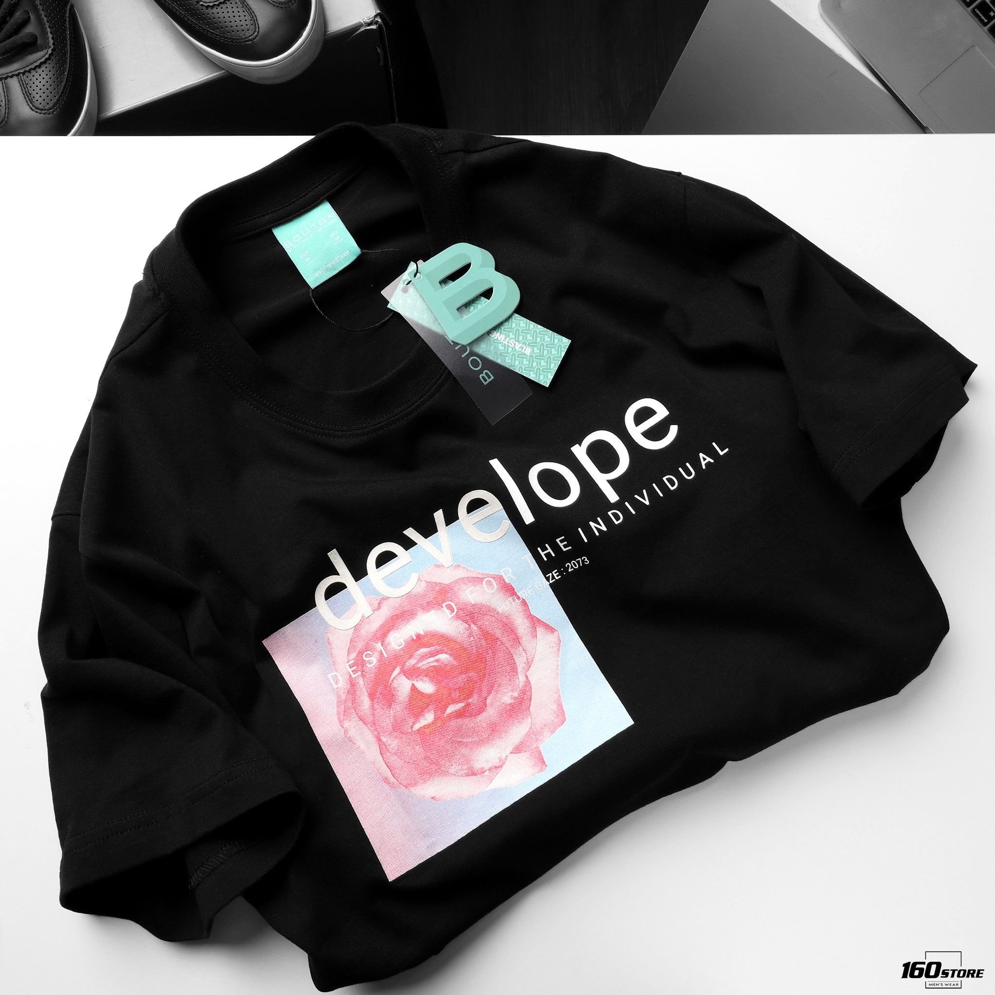 Áo thun BOUTON Rose Print