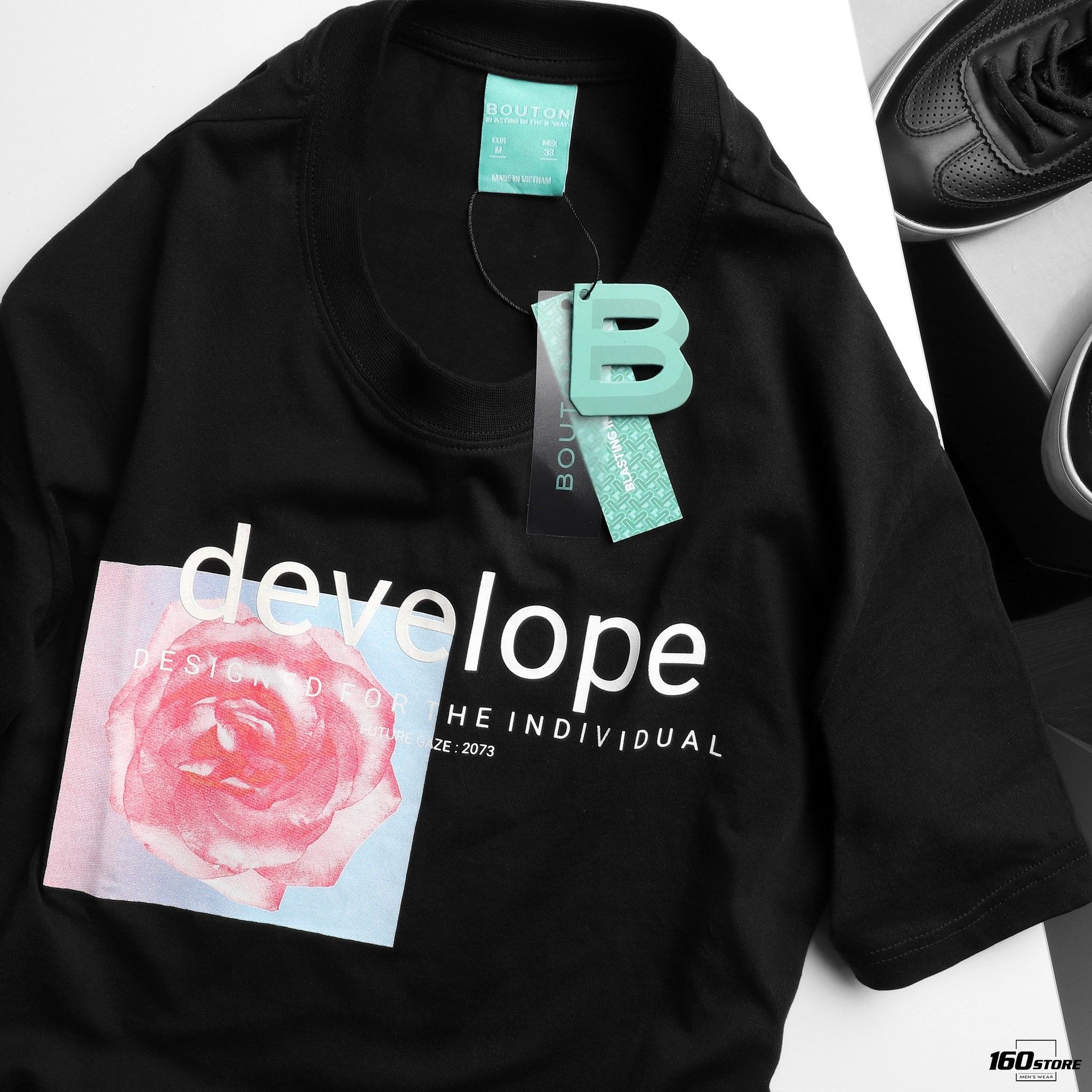 Áo thun BOUTON Rose Print