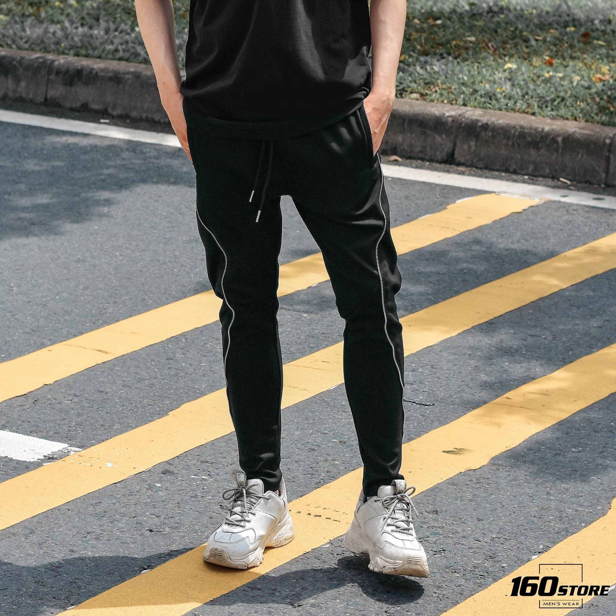 Quần dài RUNPOW w zipper ss20