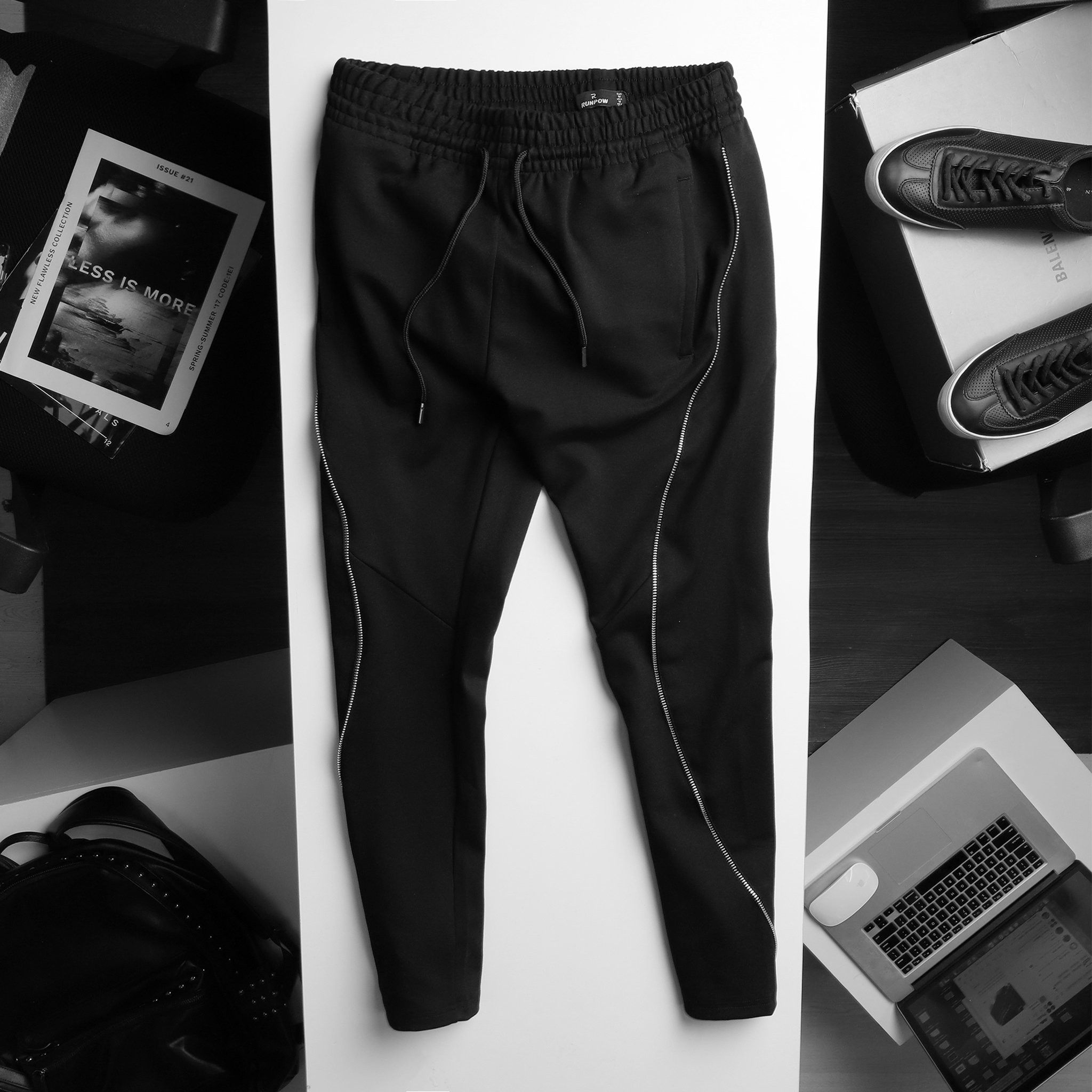 Quần dài RUNPOW w zipper ss20