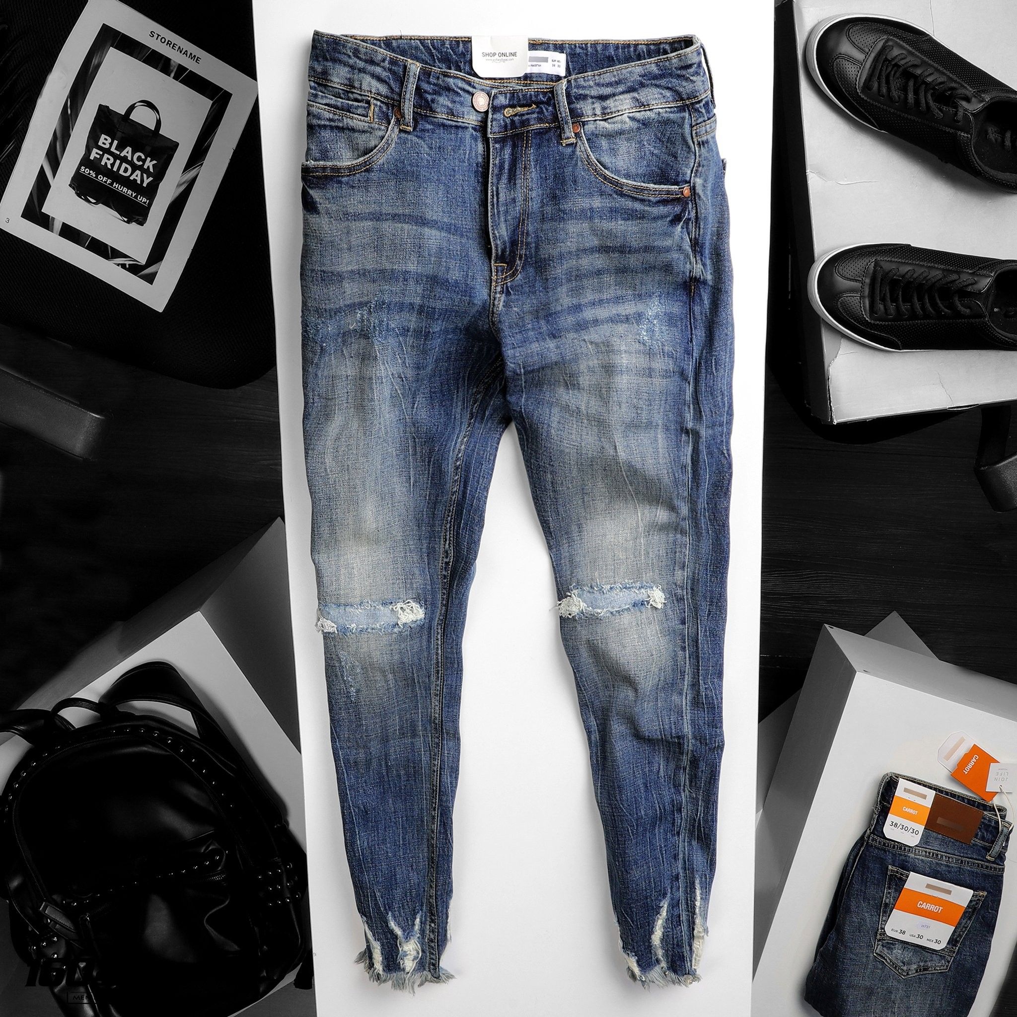 Quần jeans P.B Carrot