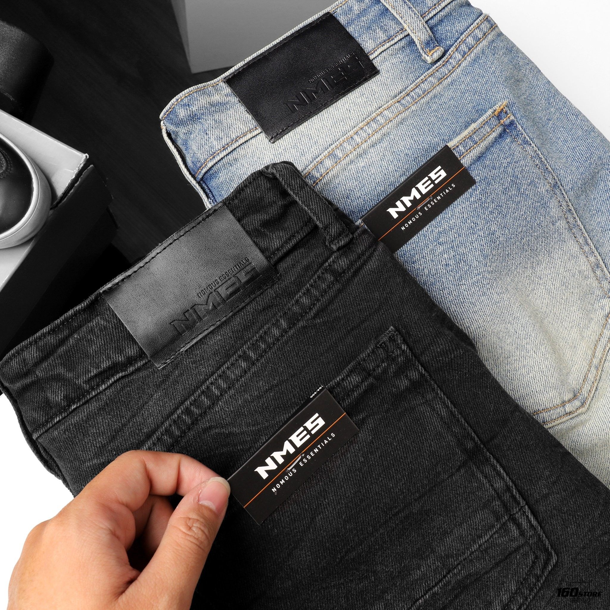 Quần short jeans NOMOUS ESSENTIALS Ripped