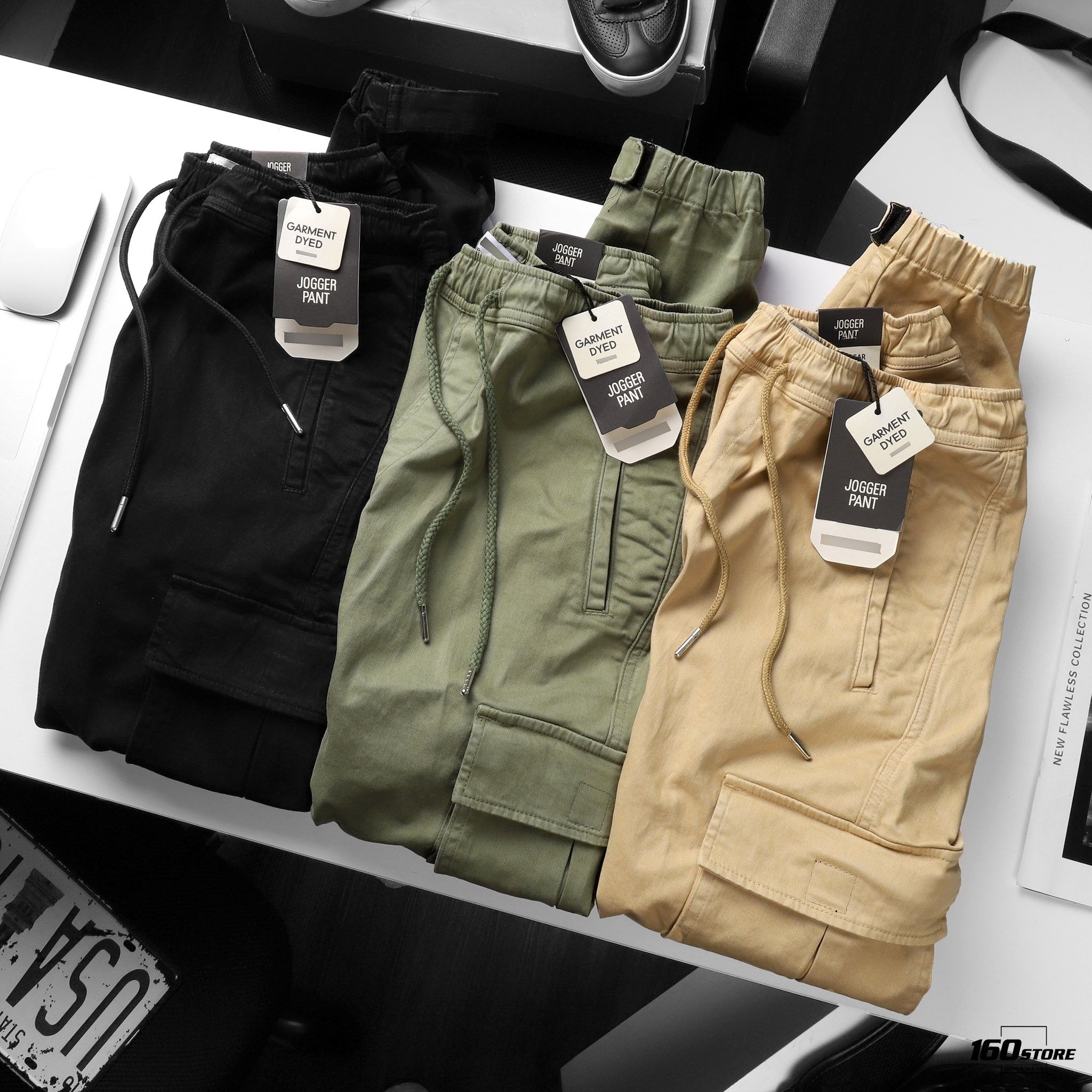 Quần jogger Kaki P.B Cargo