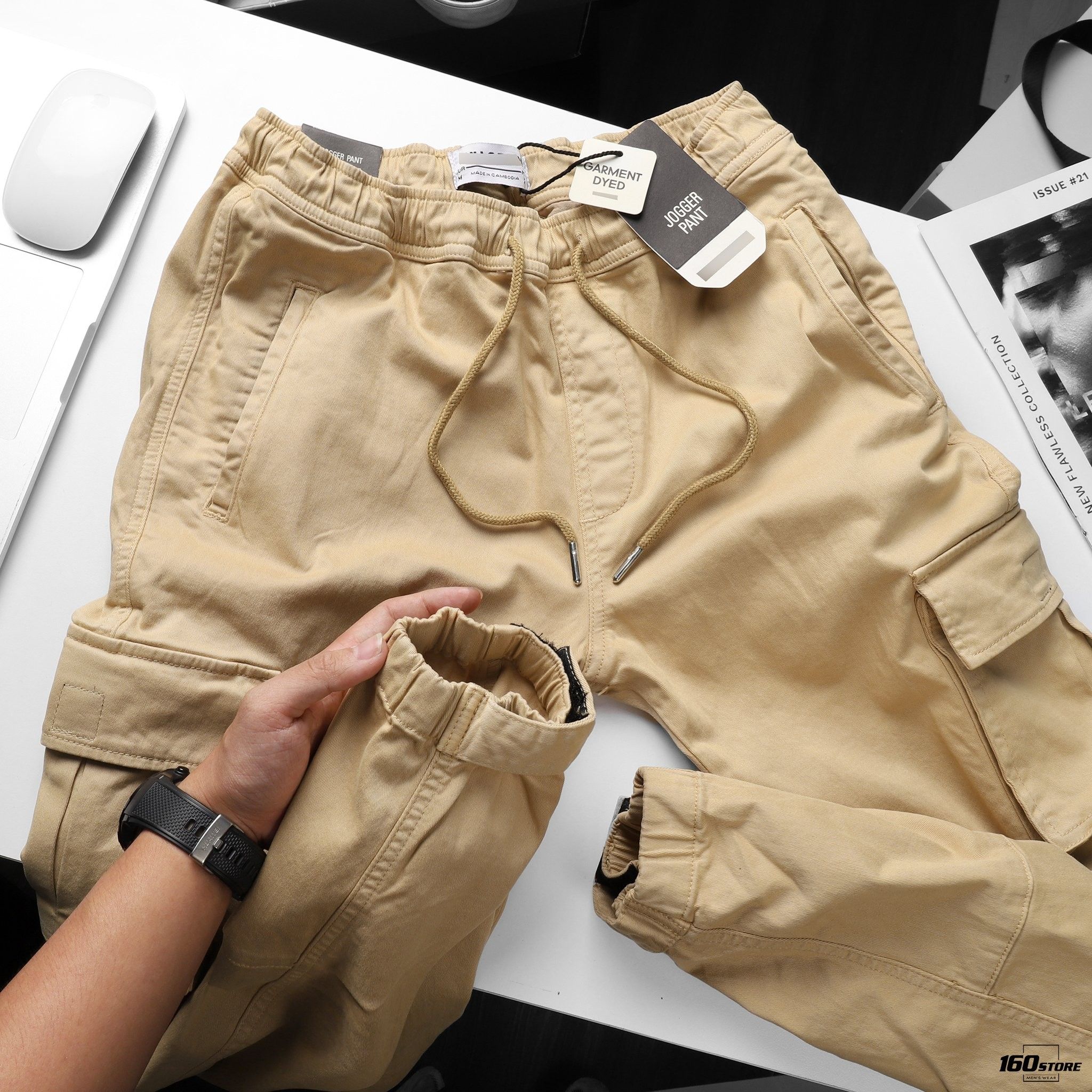 Quần jogger Kaki P.B Cargo