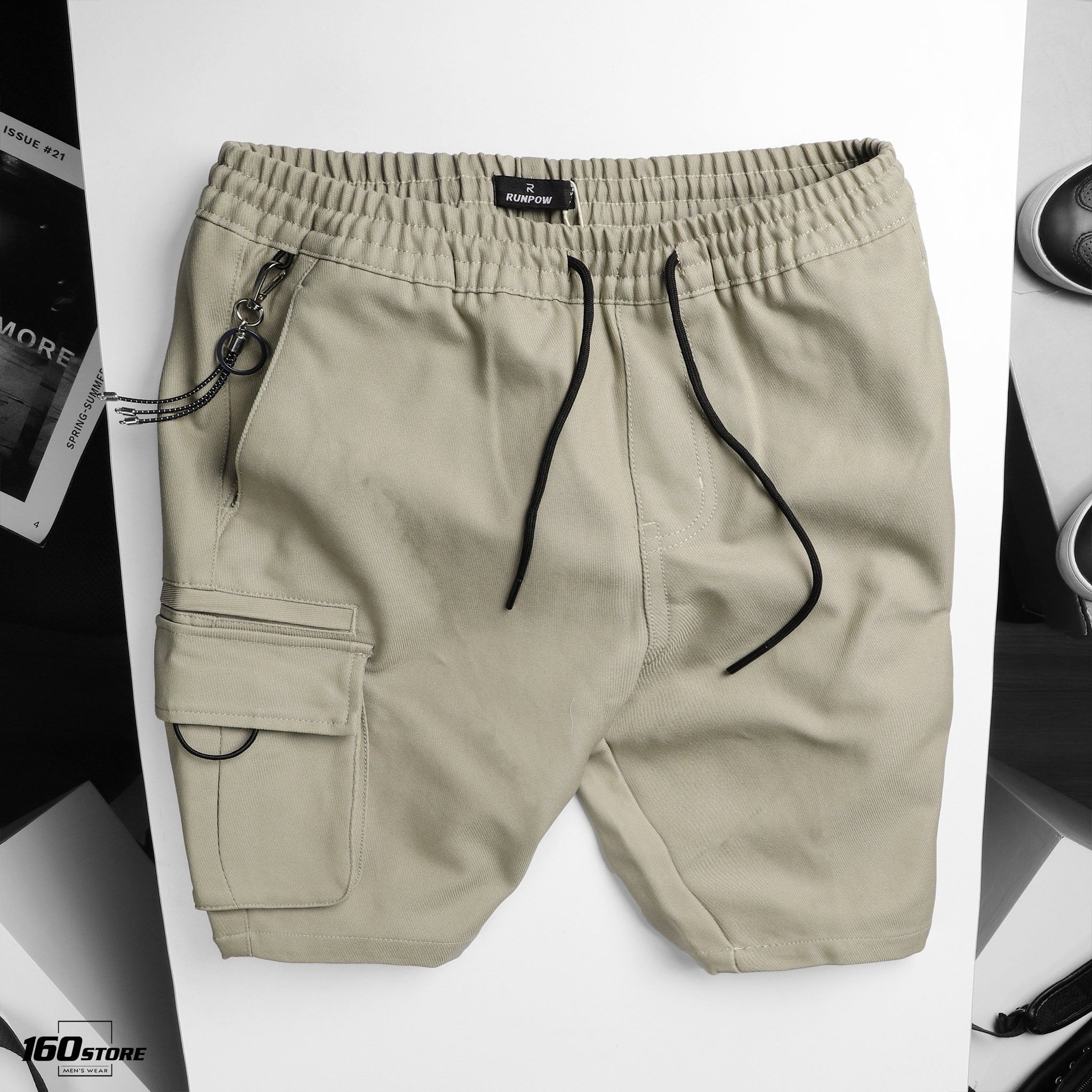 Quần short kaki túi hộp RUNPOW