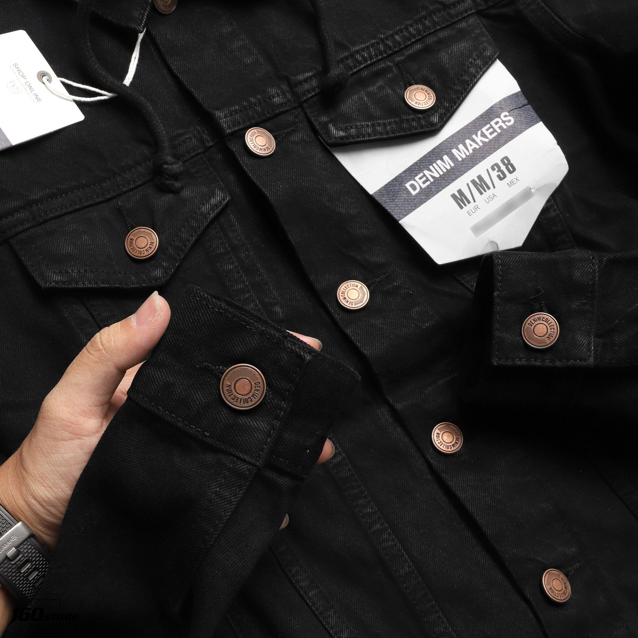 Áo khoác P.B denim black ss20