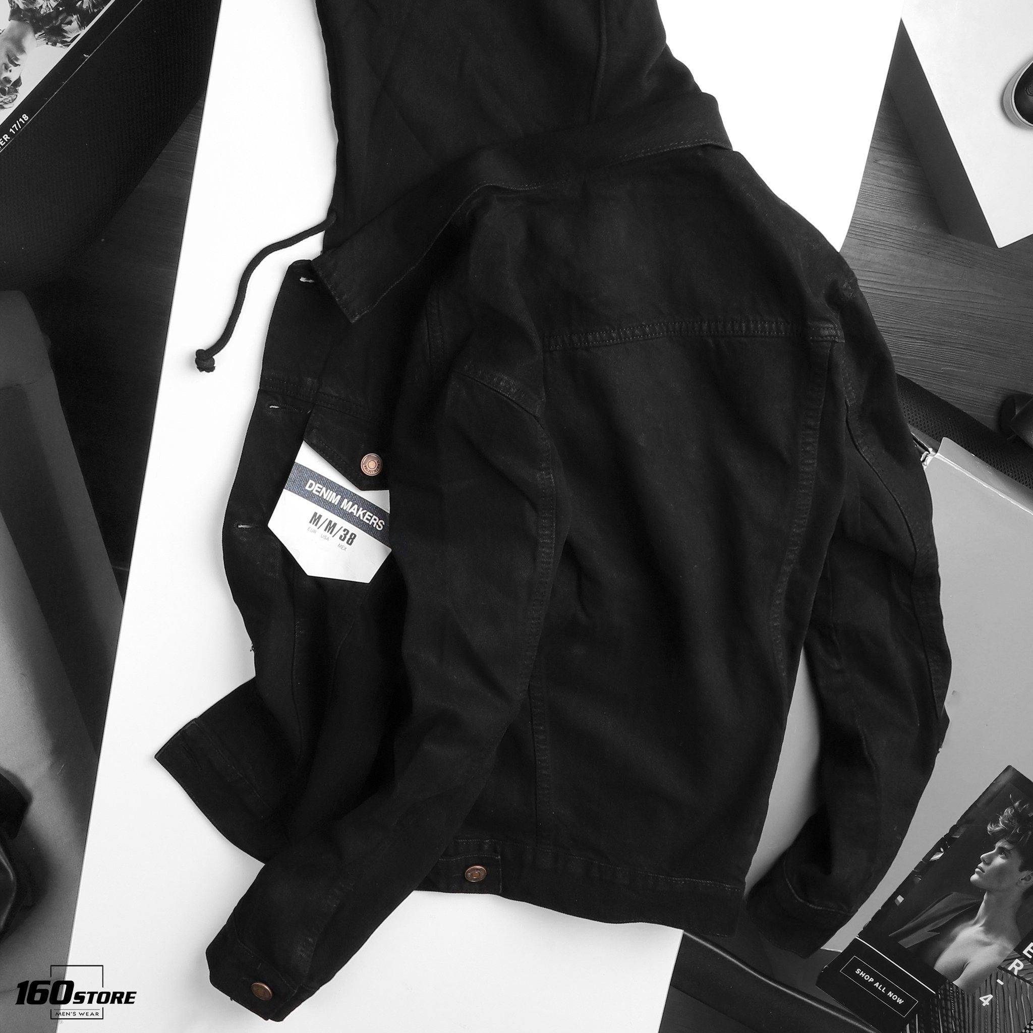 Áo khoác P.B denim black ss20