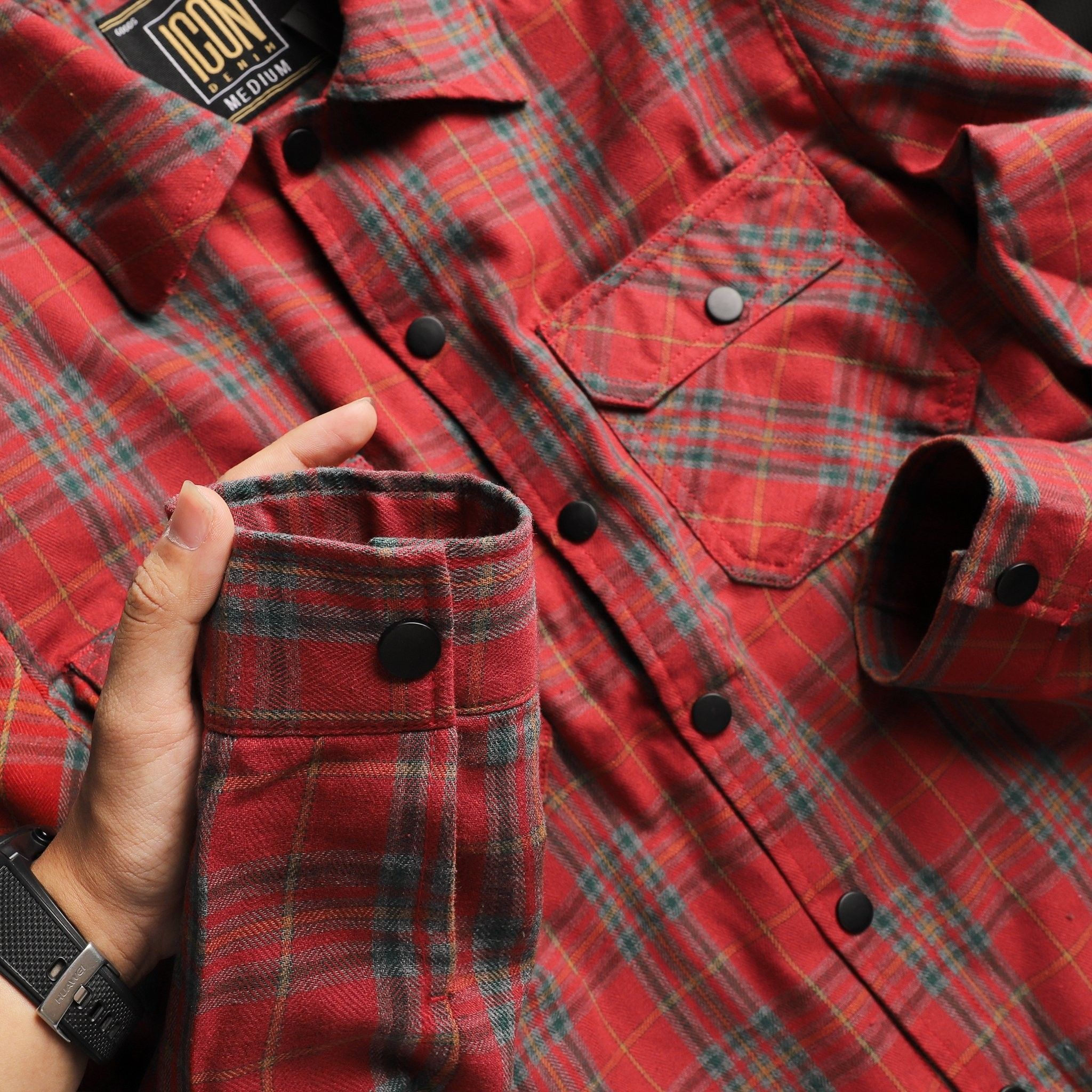 Áo khoác ICON DENIM caro ss20