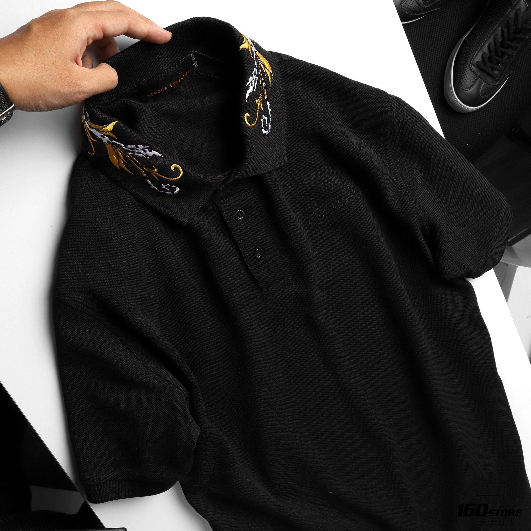 Áo polo NOMOUS ESSENTIALS embroidery collar