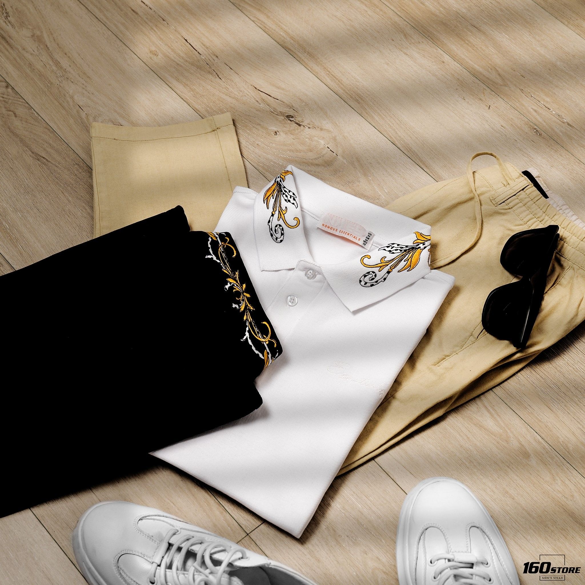 Áo polo NOMOUS ESSENTIALS embroidery collar