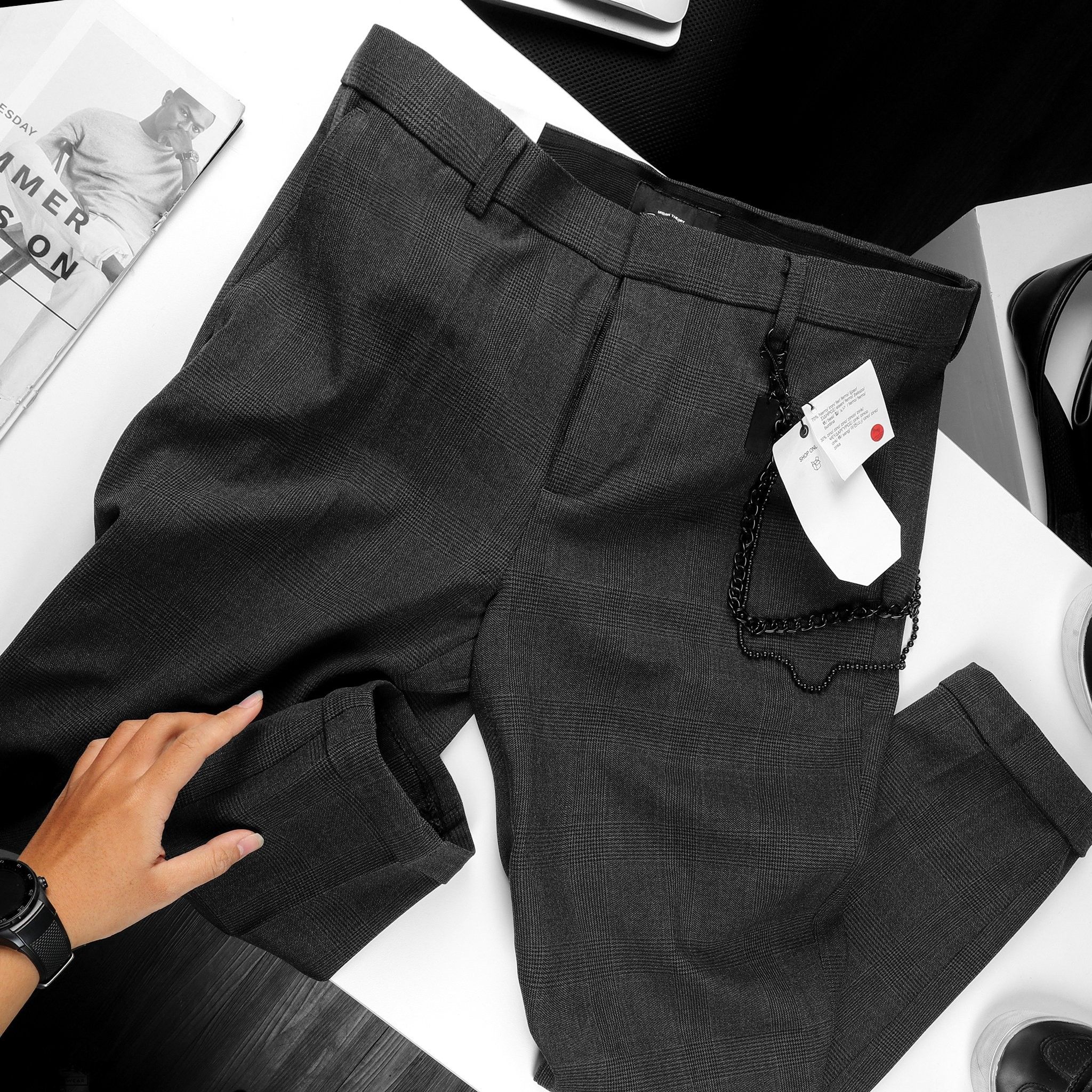 Quần tây P.B w chain slim
