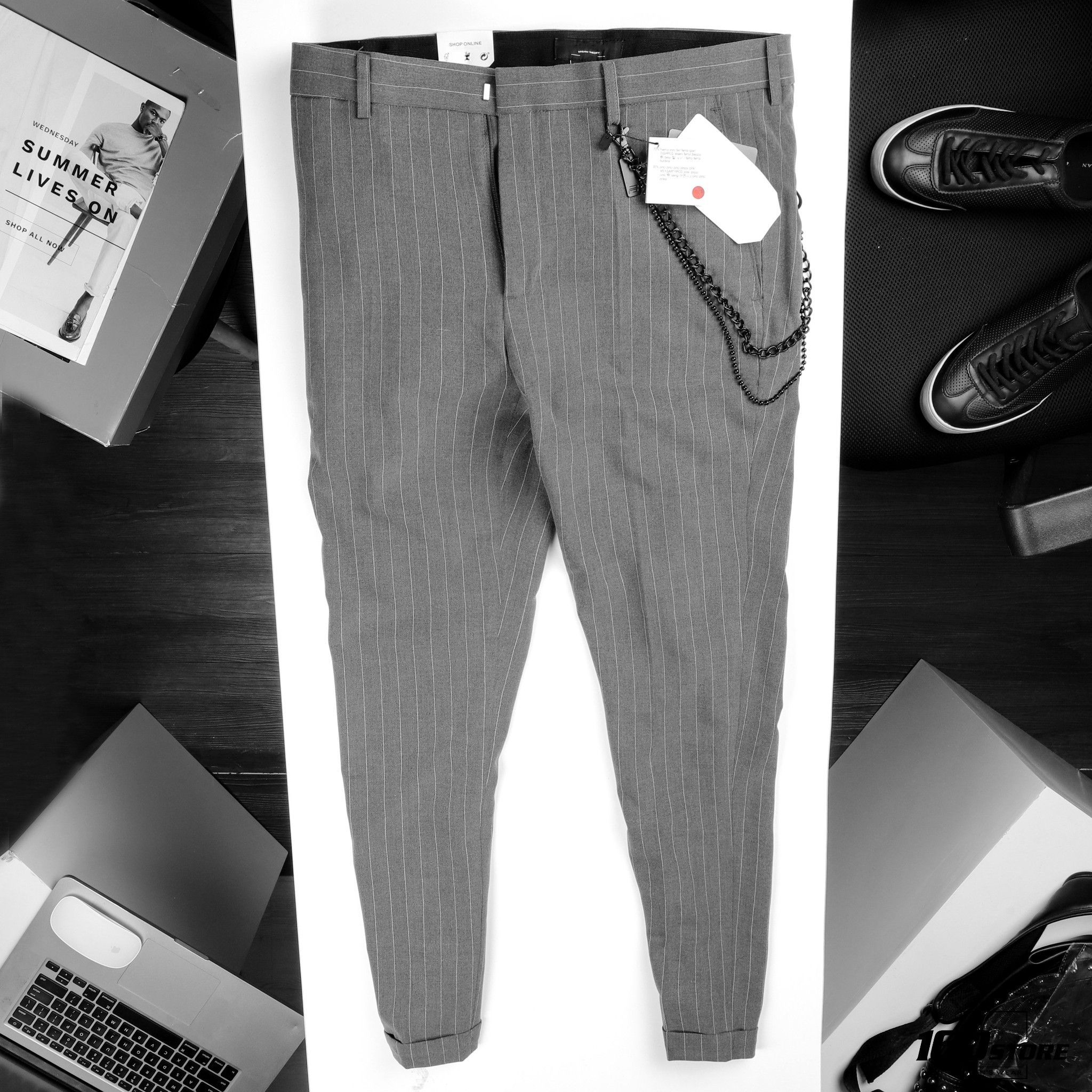 Quần tây P.B w chain slim