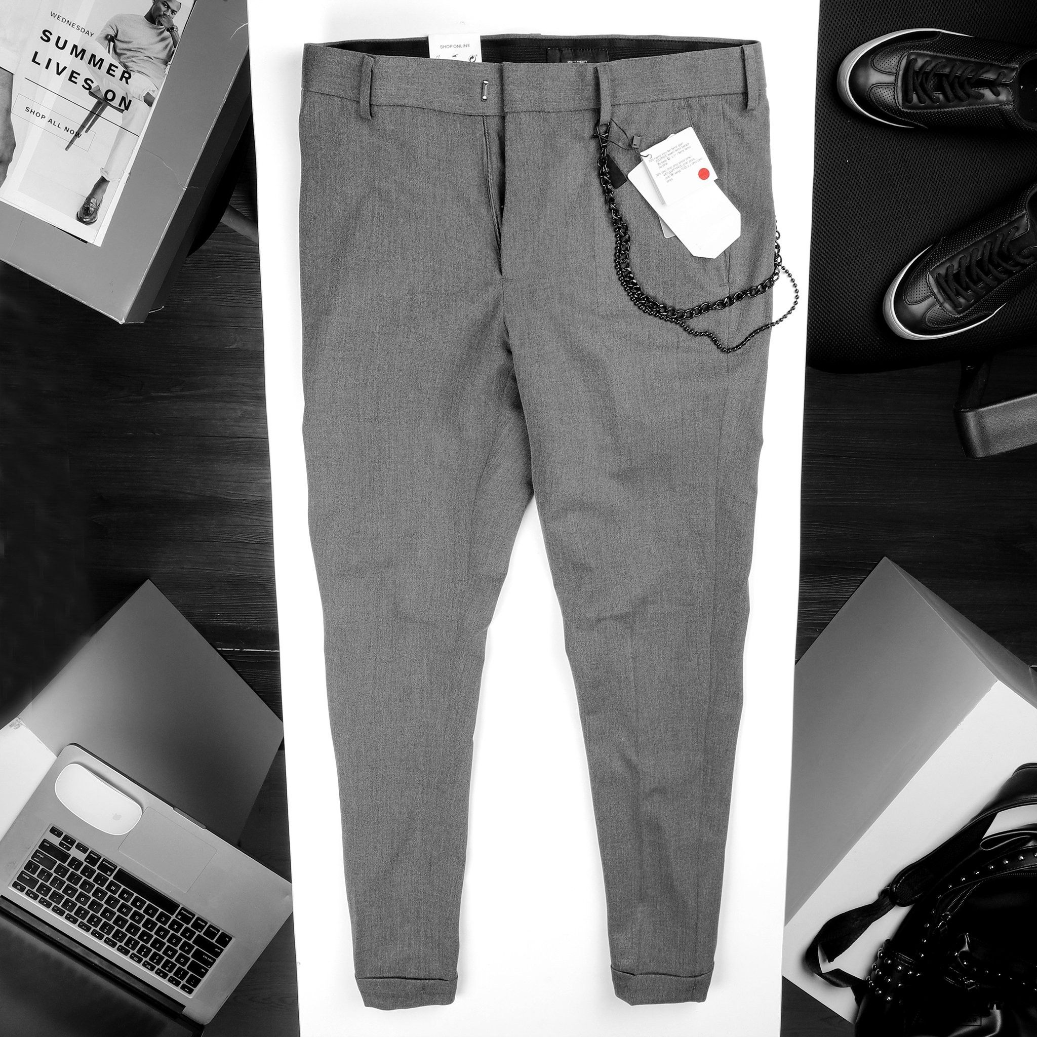 Quần tây P.B w chain slim