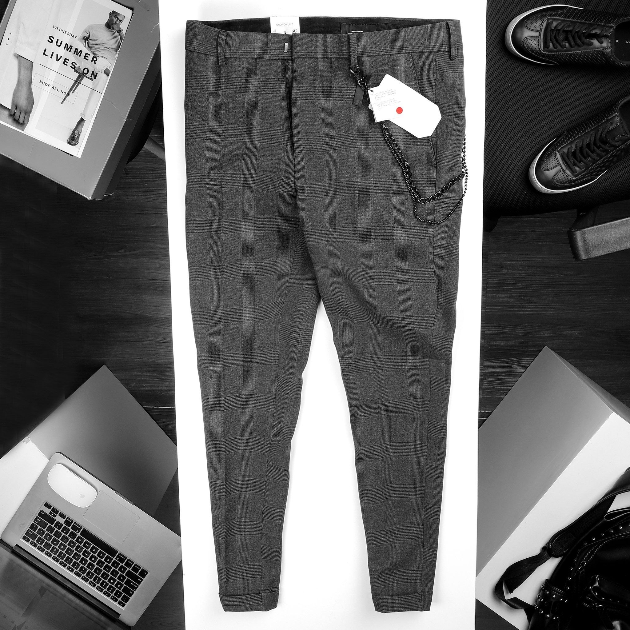 Quần tây P.B w chain slim