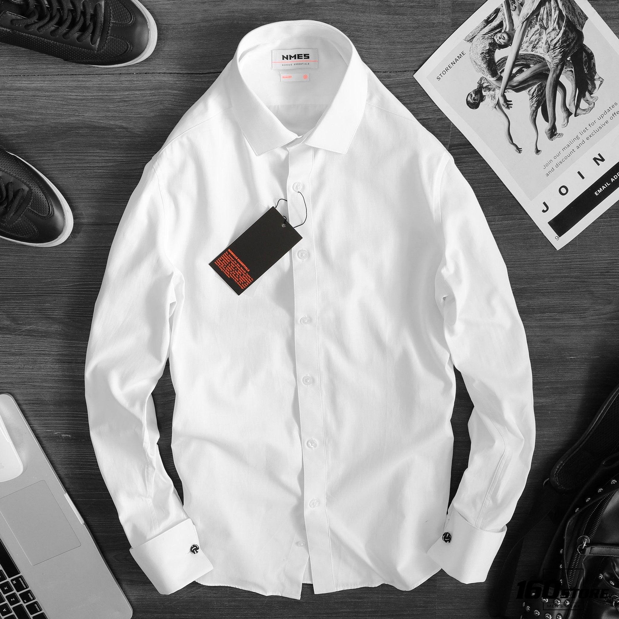 Áo sơmi NOMOUS ESSENTIALS slim fit