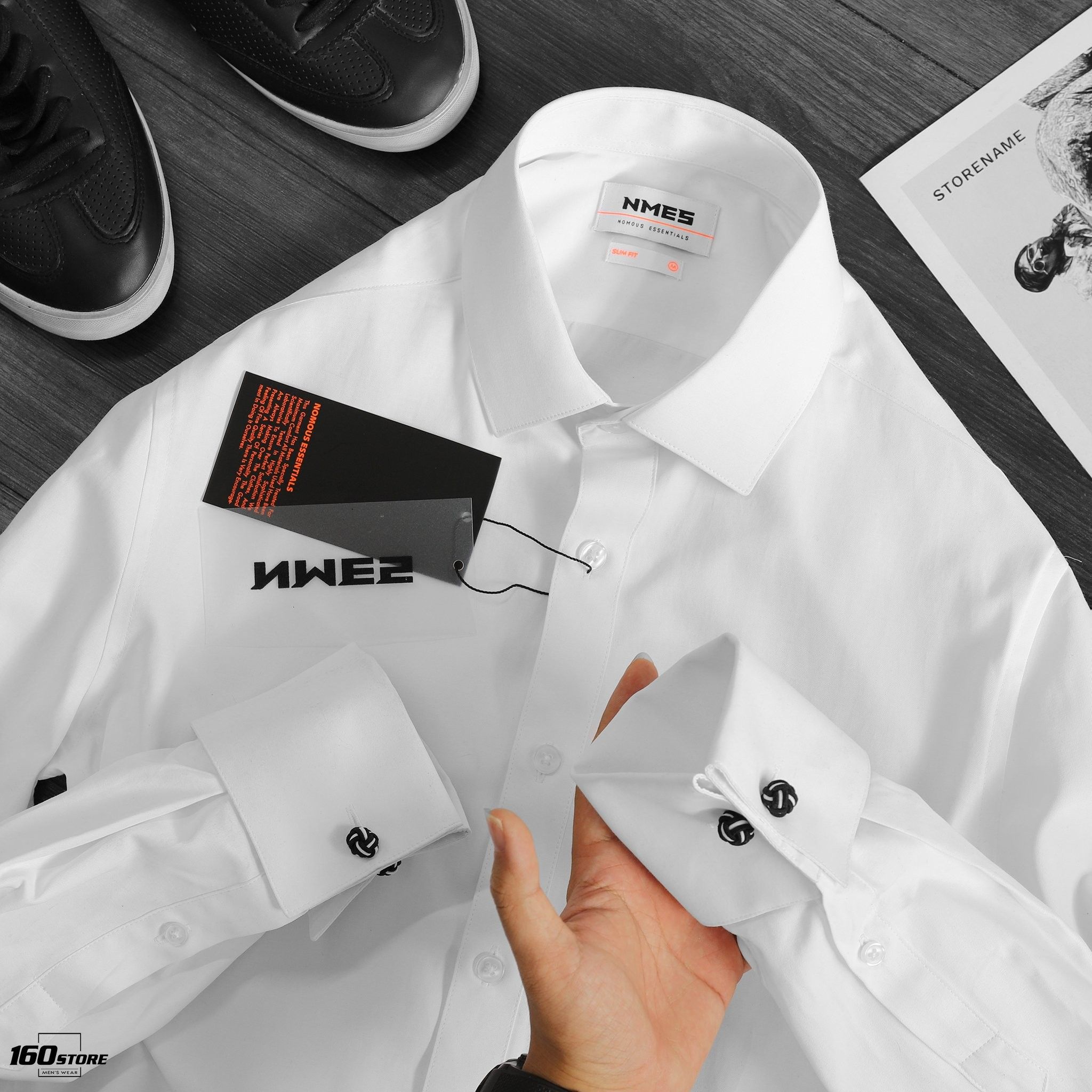 Áo sơmi NOMOUS ESSENTIALS slim fit