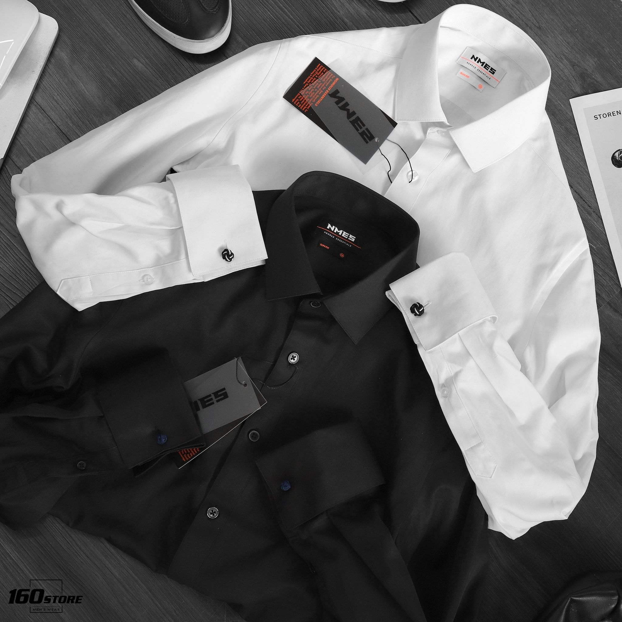 Áo sơmi NOMOUS ESSENTIALS slim fit