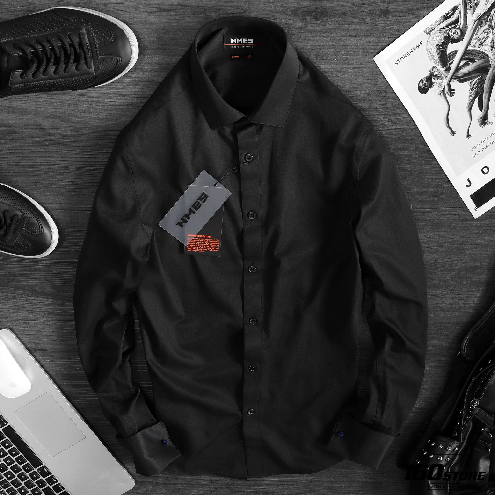 Áo sơmi NOMOUS ESSENTIALS slim fit