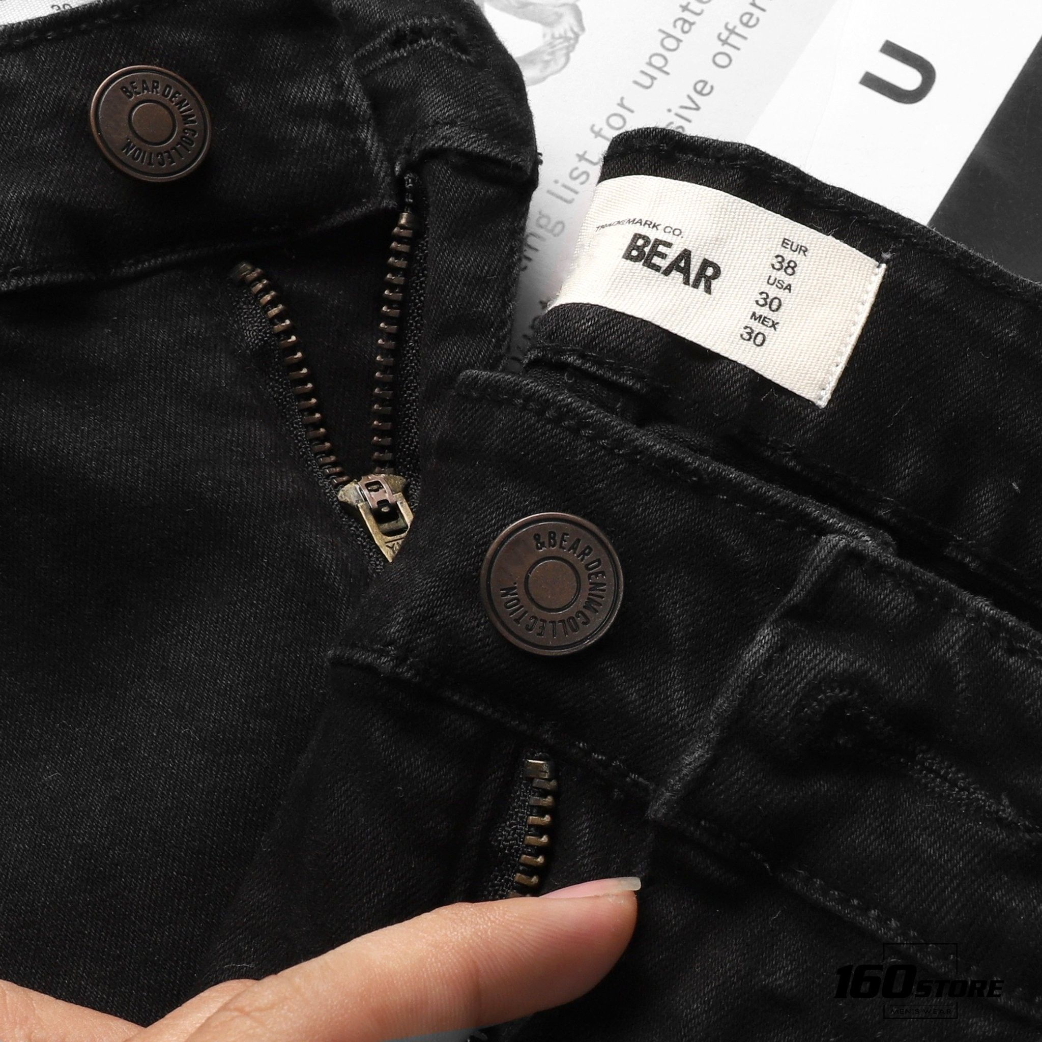 Quần jeans P.B skinny black