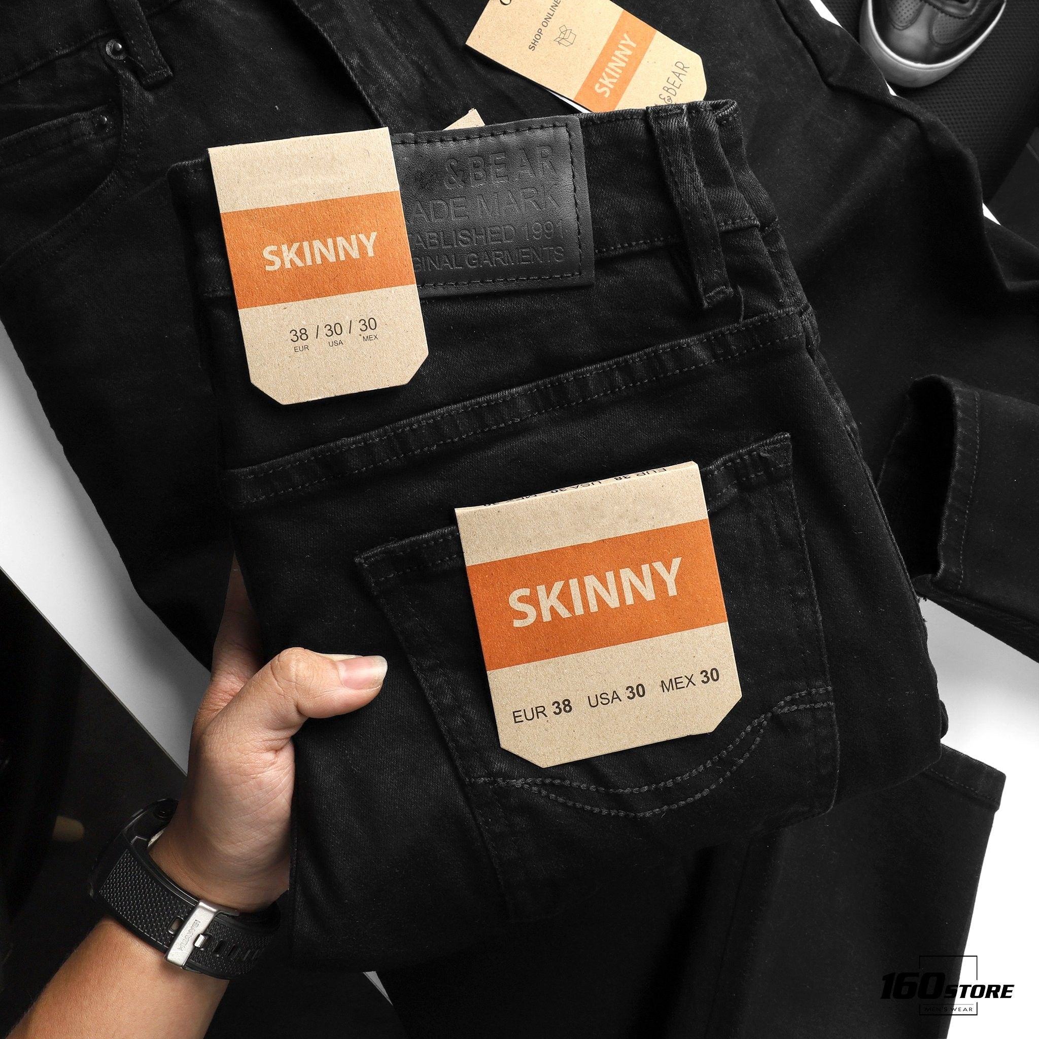 Quần jeans P.B skinny black