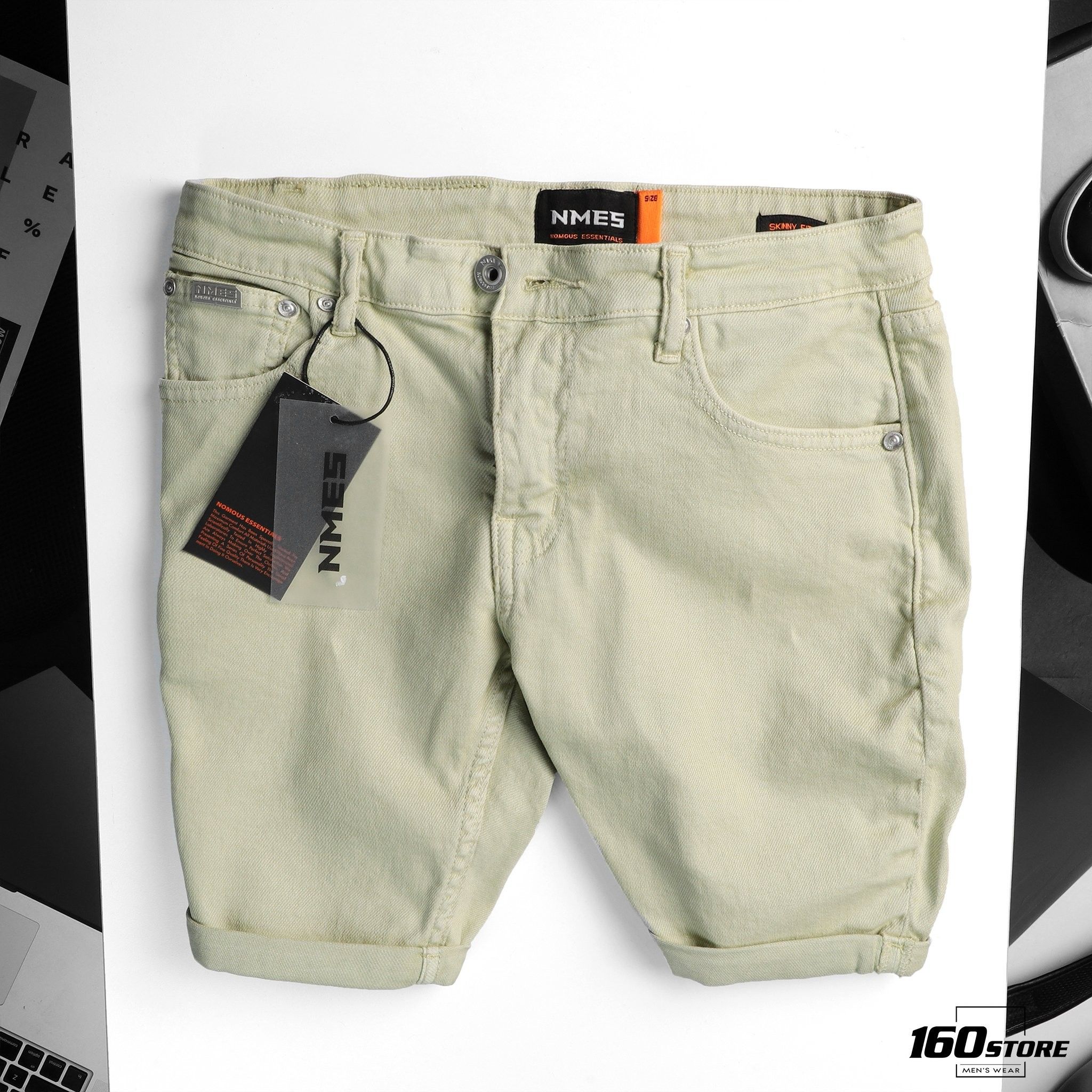 Quần short jeans NOMOUS ESSENTIALS w logo