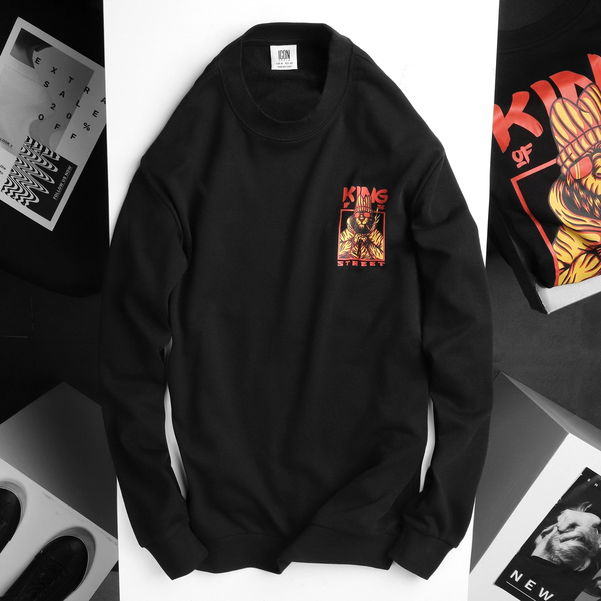Áo nỉ (Sweatshirt) ICON DENIM King of the street