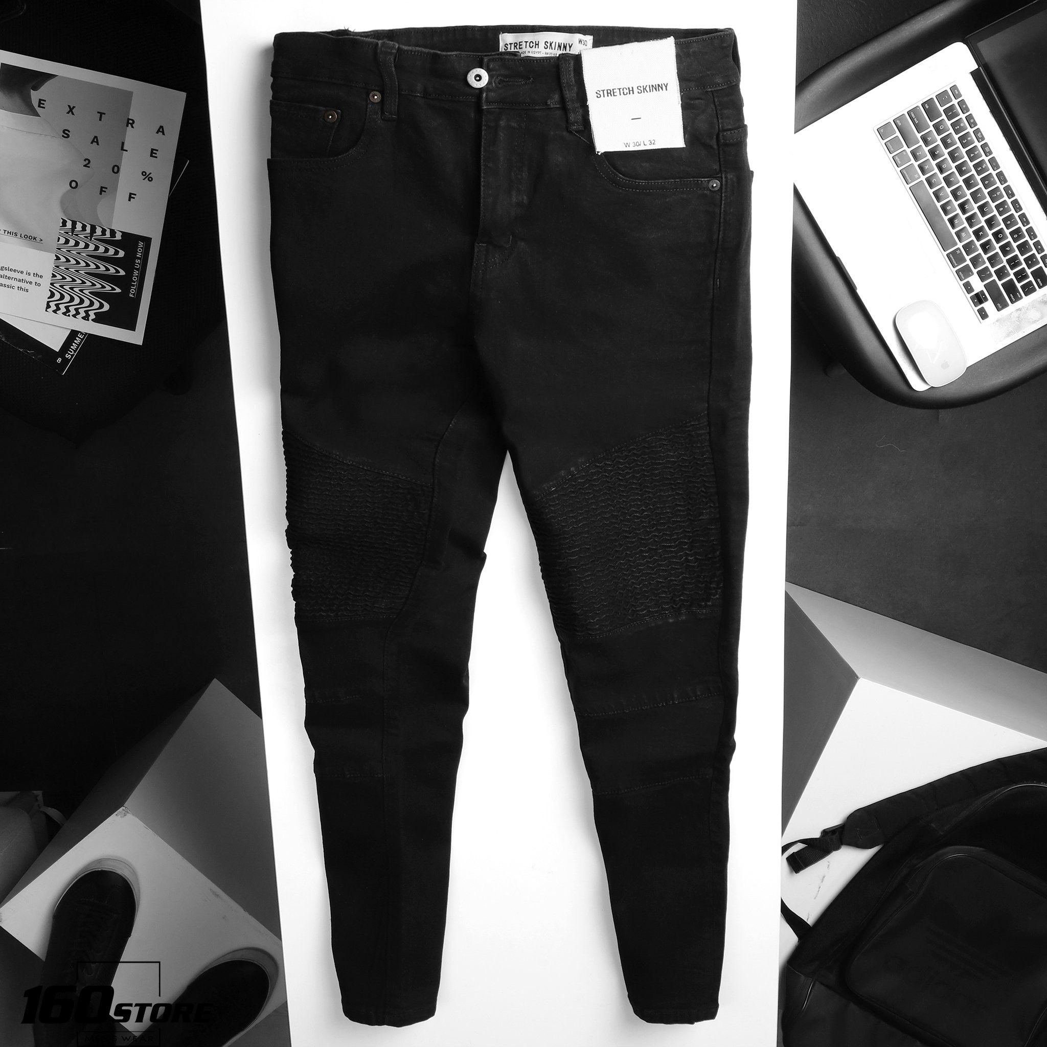 Quần jeans T.MAN biker skinny