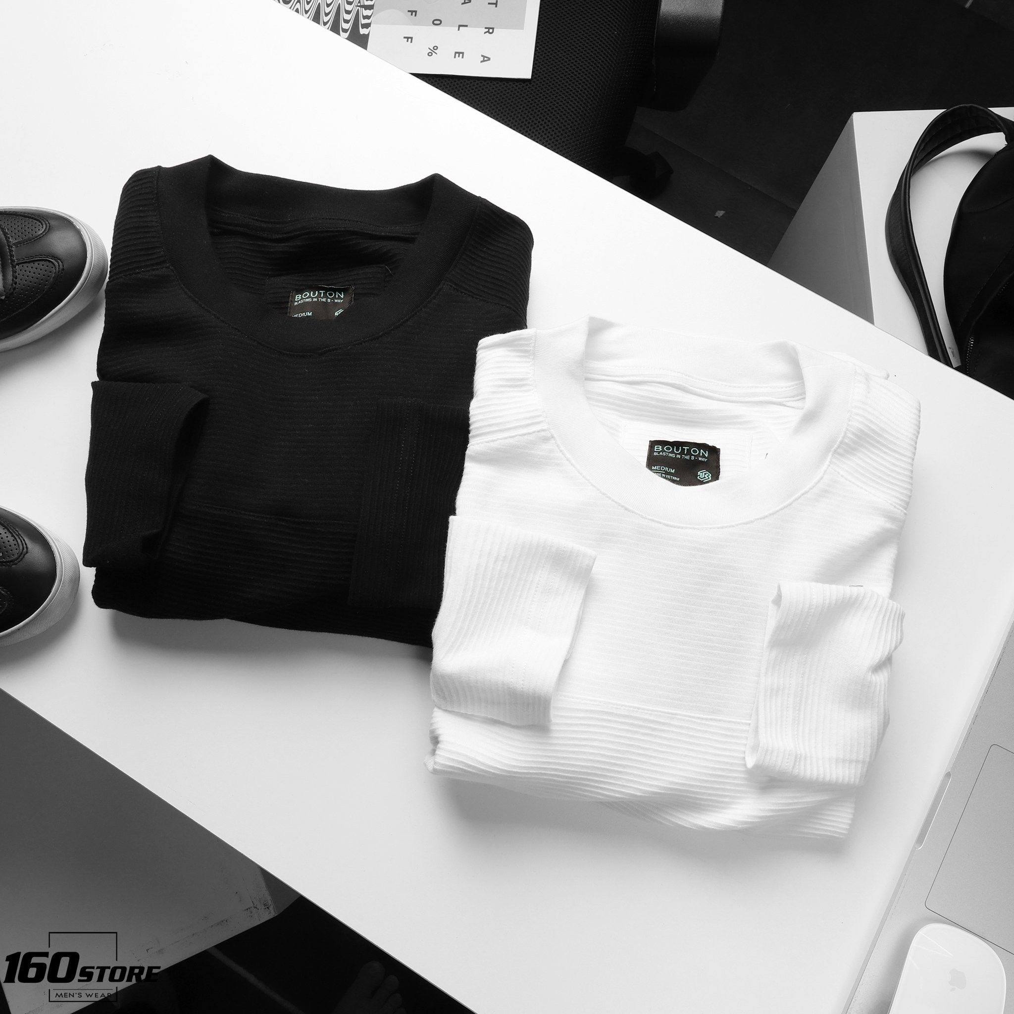 Áo thun BOUTON Long sleeve textured