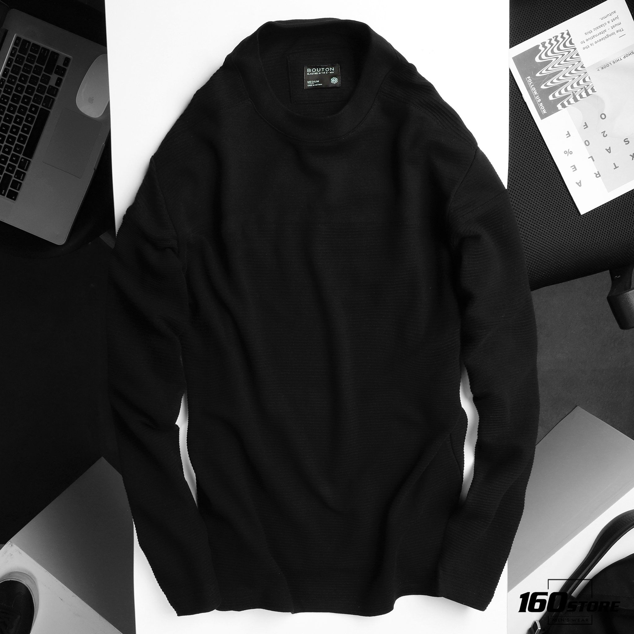 Áo thun BOUTON Long sleeve textured