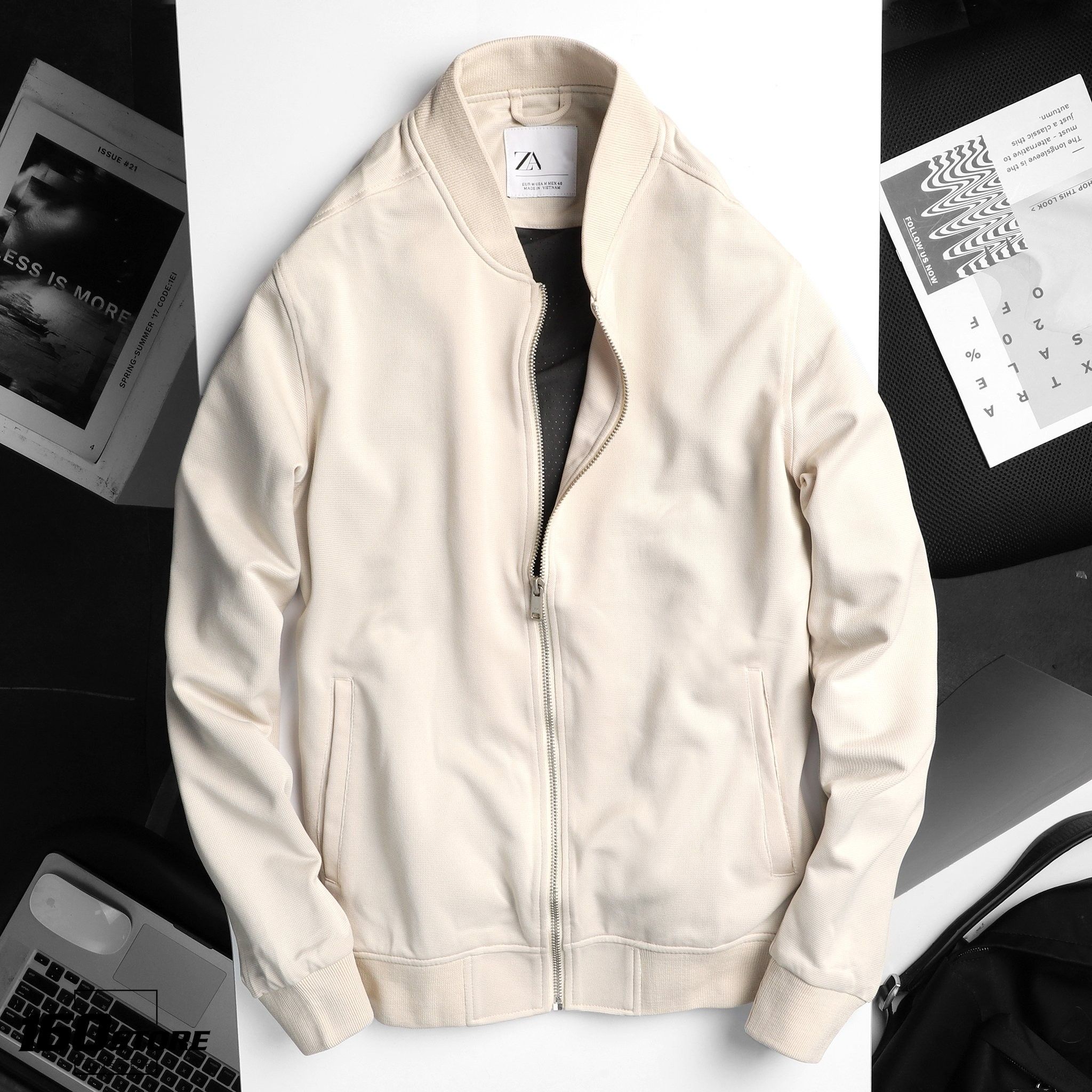 Áo khoác bomber ZRA Poly Texture ss20