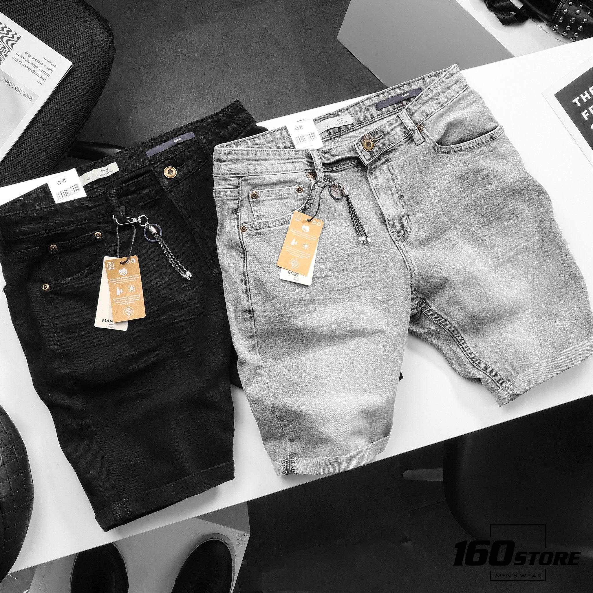 Quần short jean M.N.G wash ss20