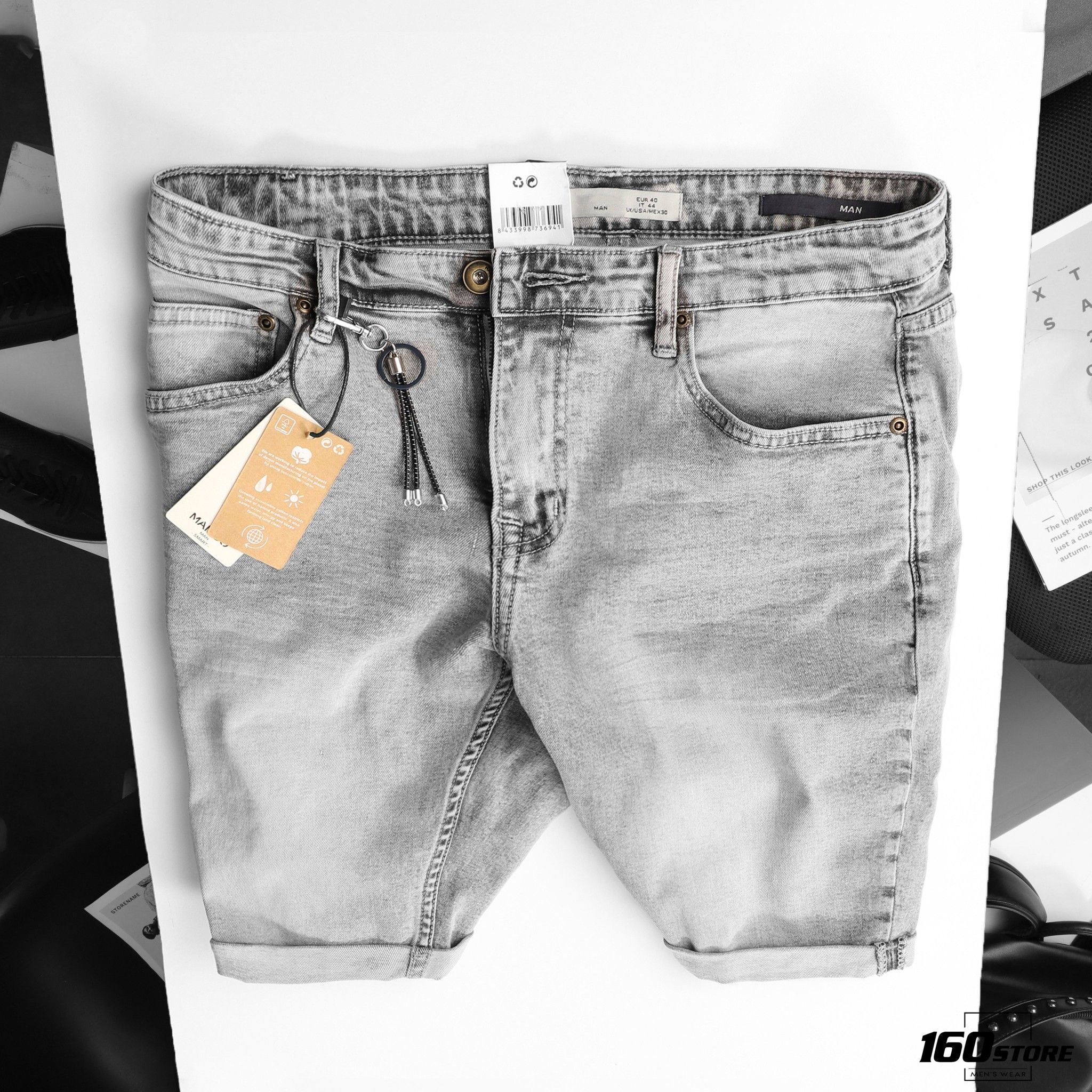 Quần short jean M.N.G wash ss20