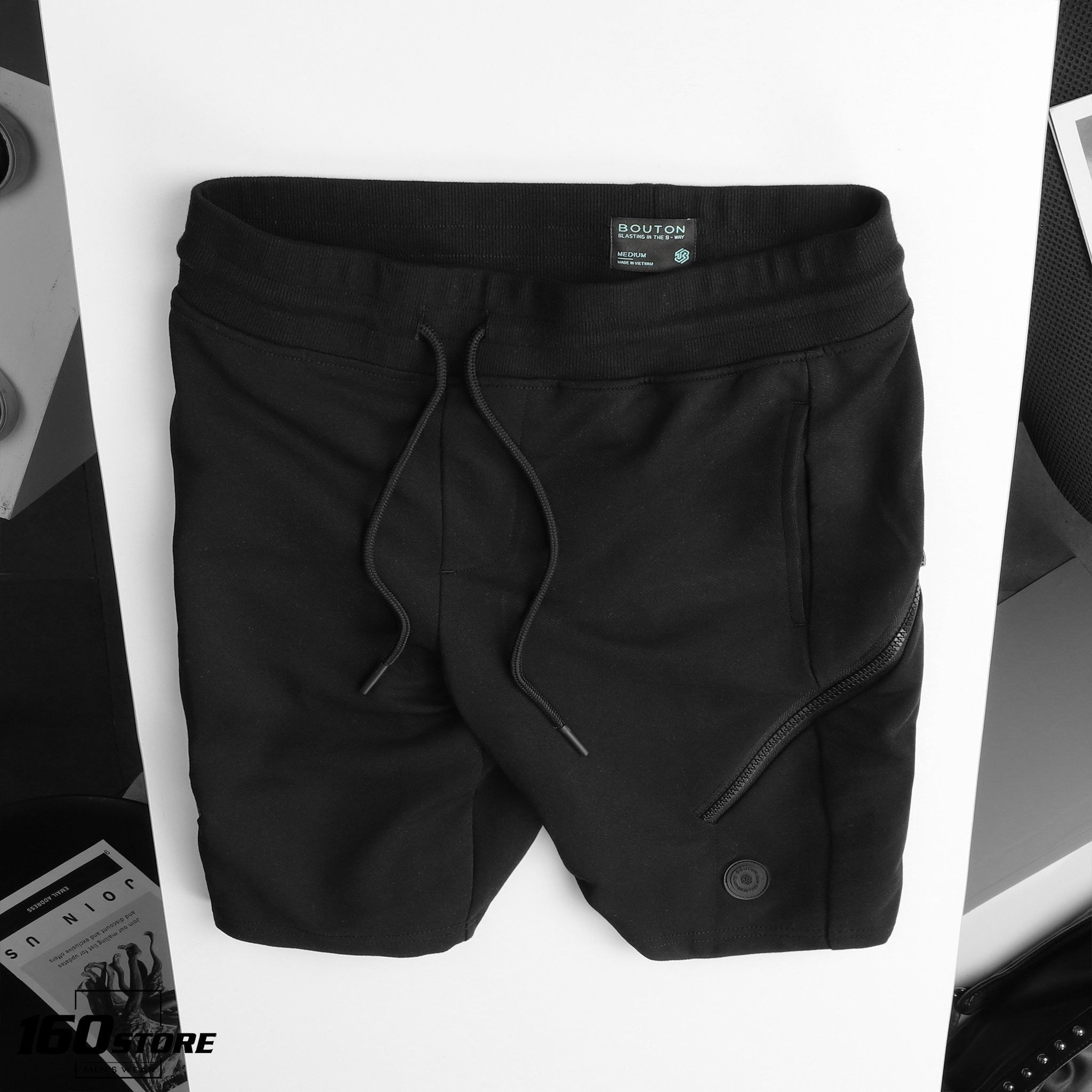 Quần short BOUTON w zipper ss20