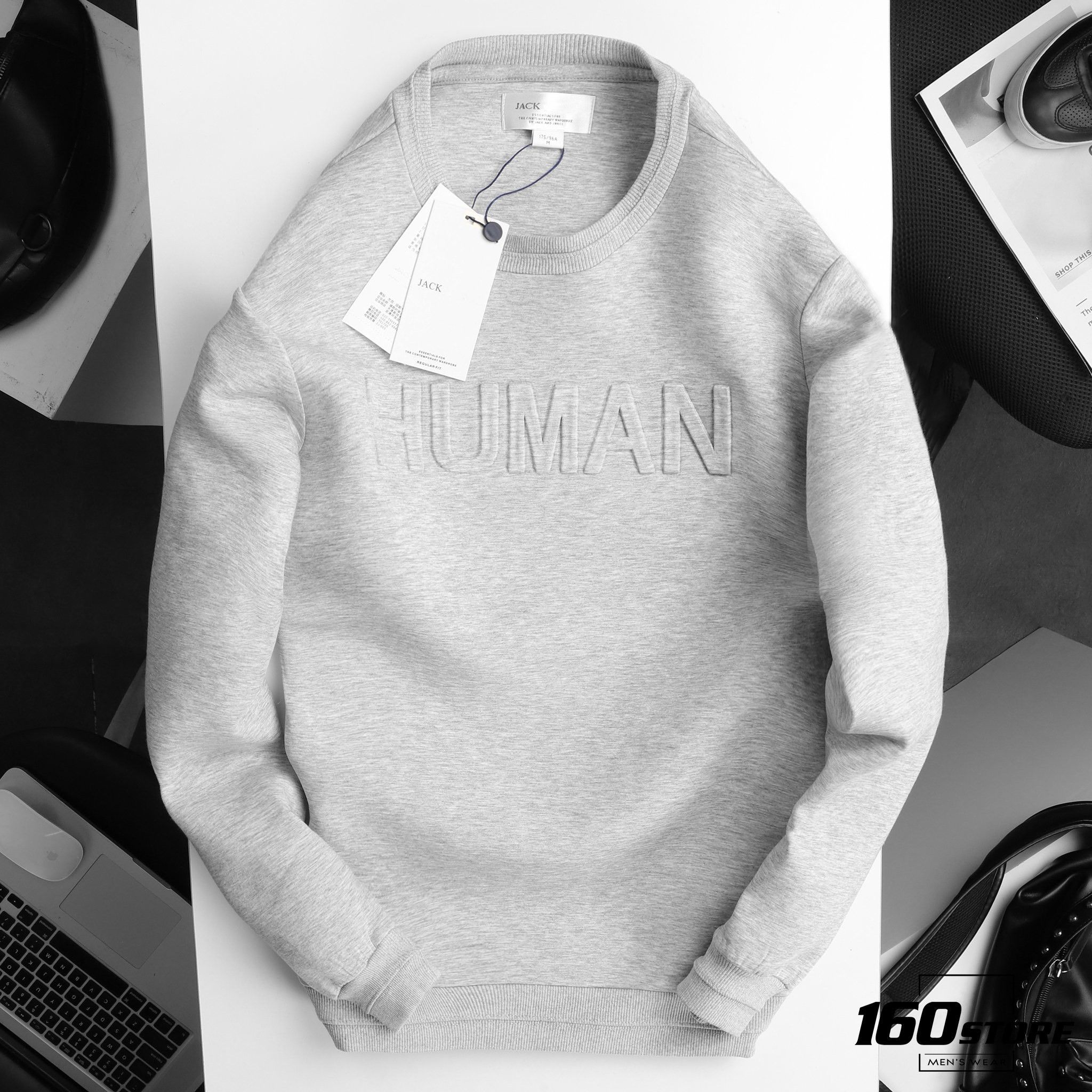 Áo nỉ (Sweatshirt) J.J HUMAN logo ss20