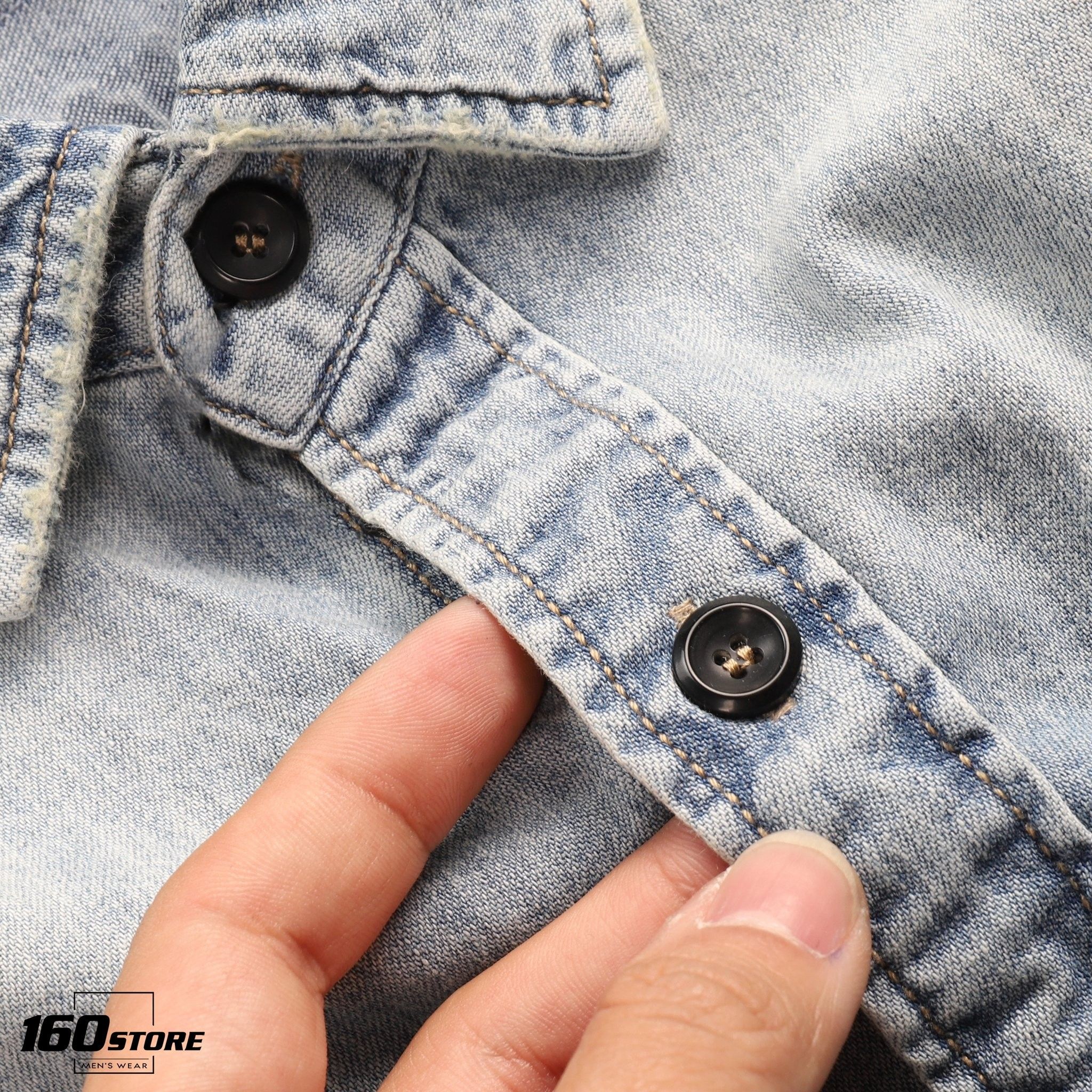 Áo sơmi denim H.M wash ss20