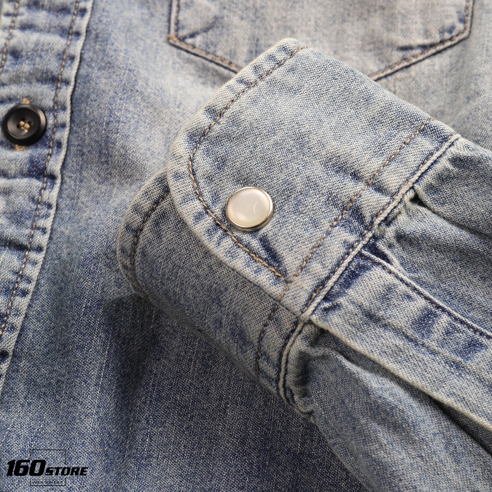 Áo sơmi denim H.M wash ss20