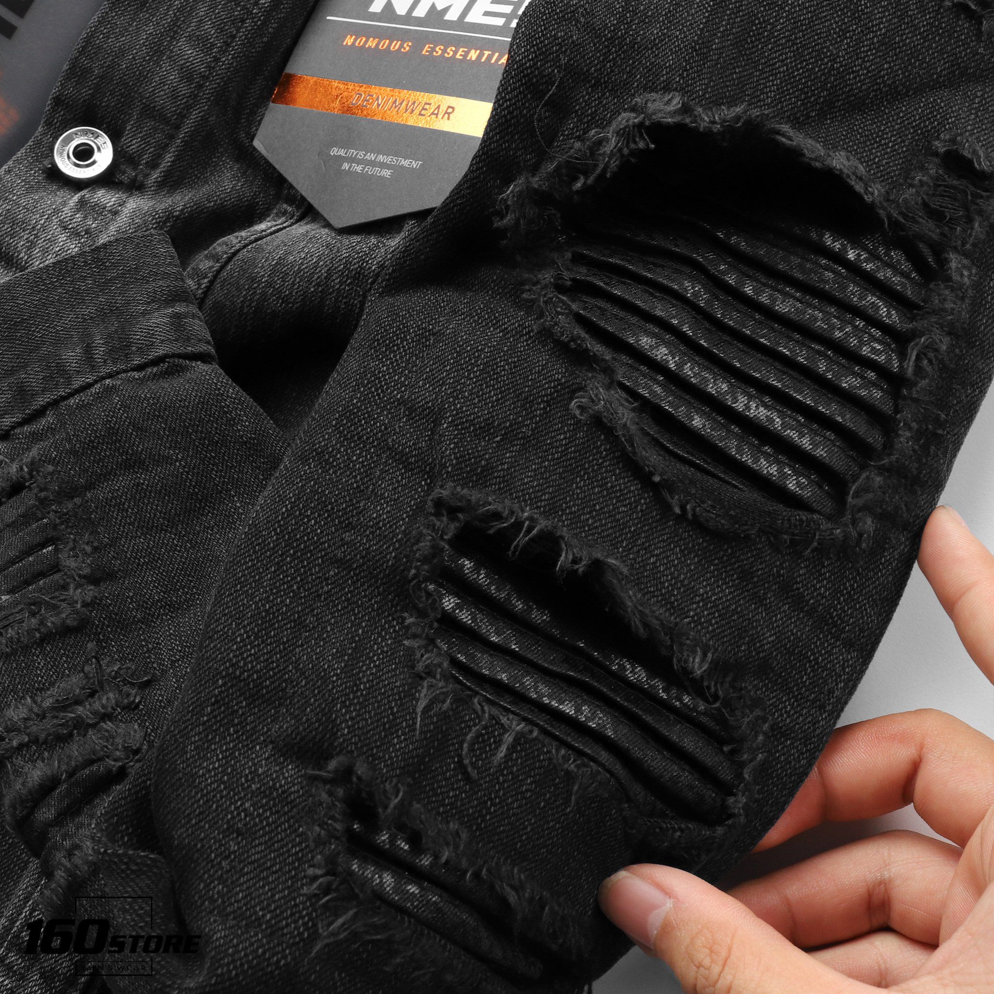 Áo khoác jeans NOMOUS ESSENTIALS black wash