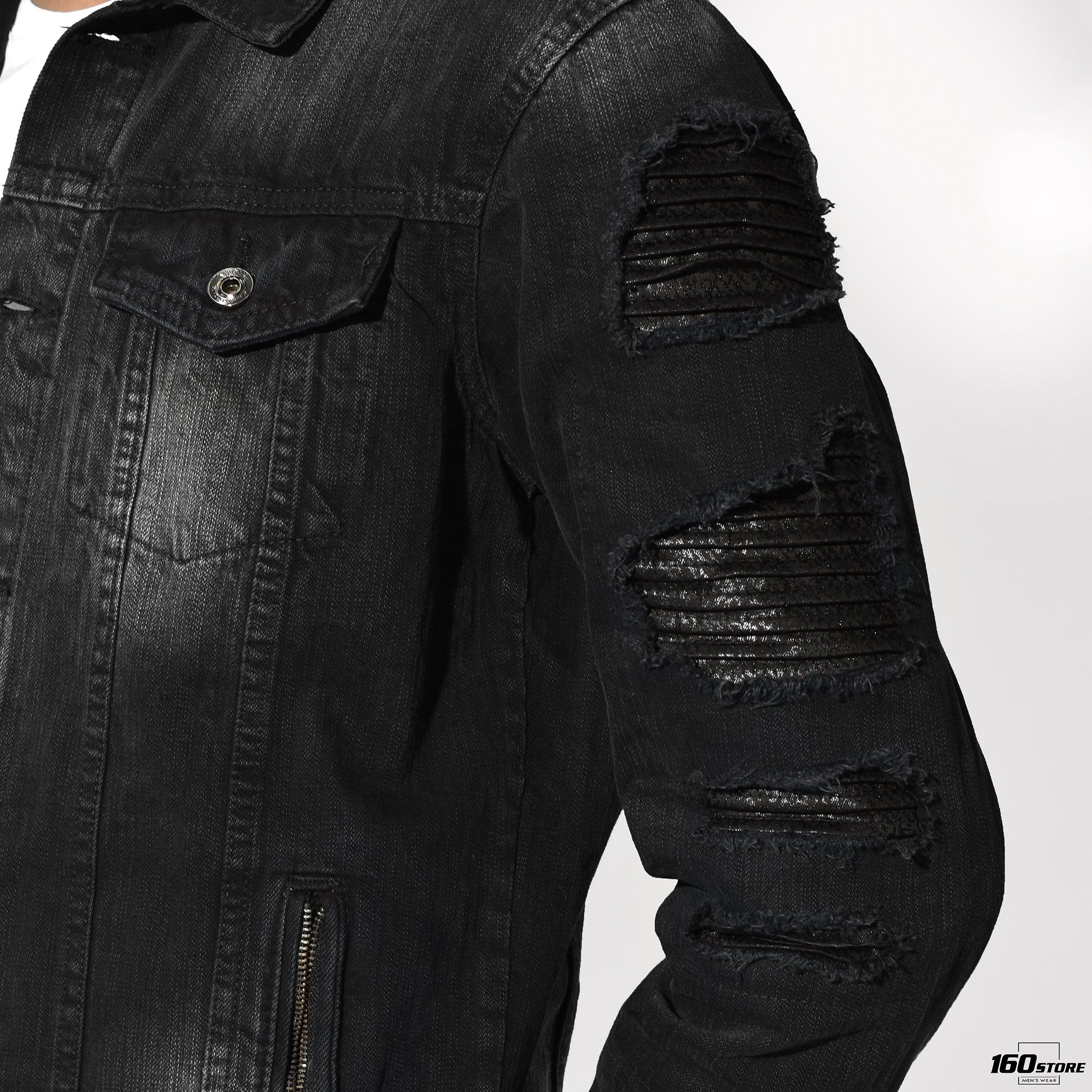 Áo khoác jeans NOMOUS ESSENTIALS black wash