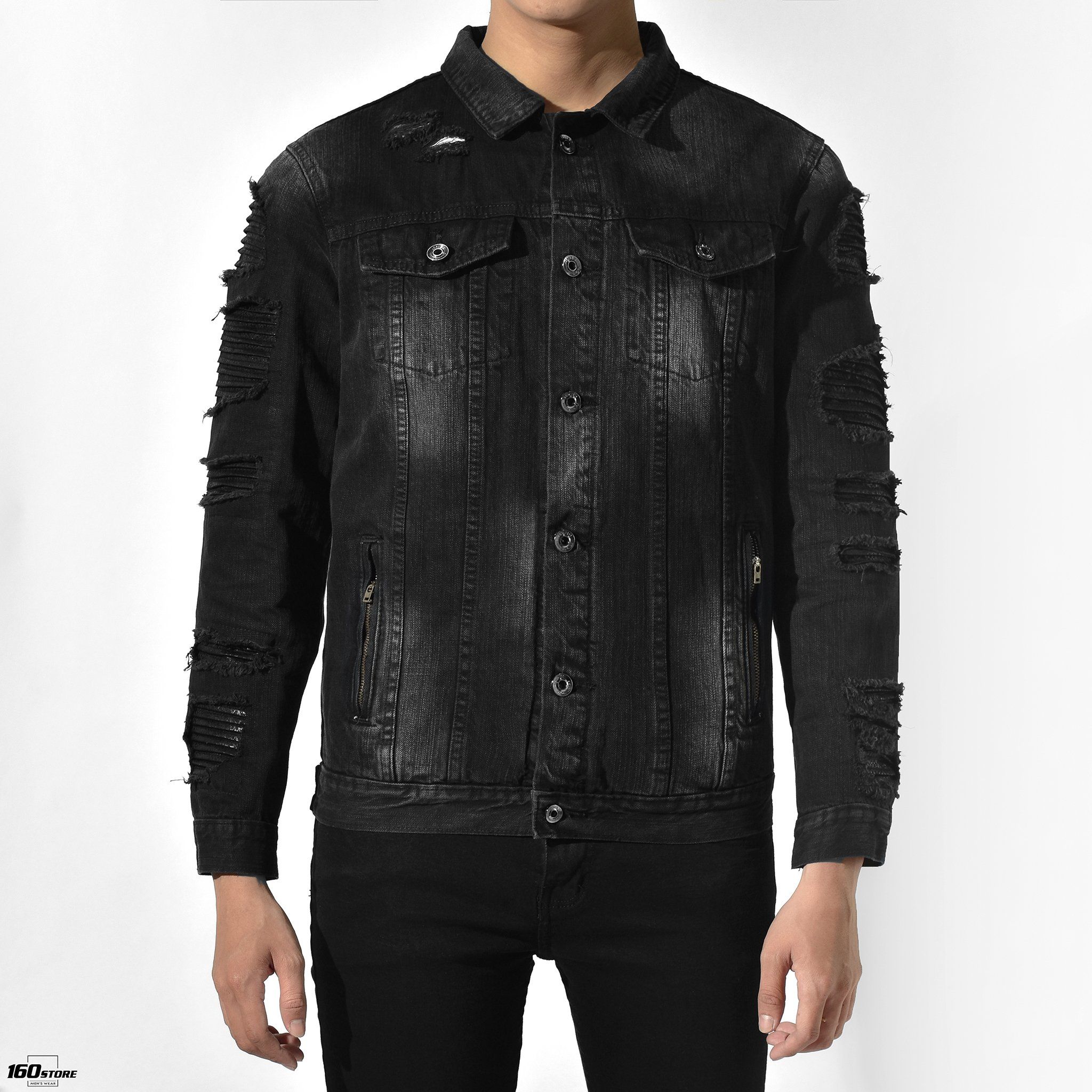 Áo khoác jeans NOMOUS ESSENTIALS black wash