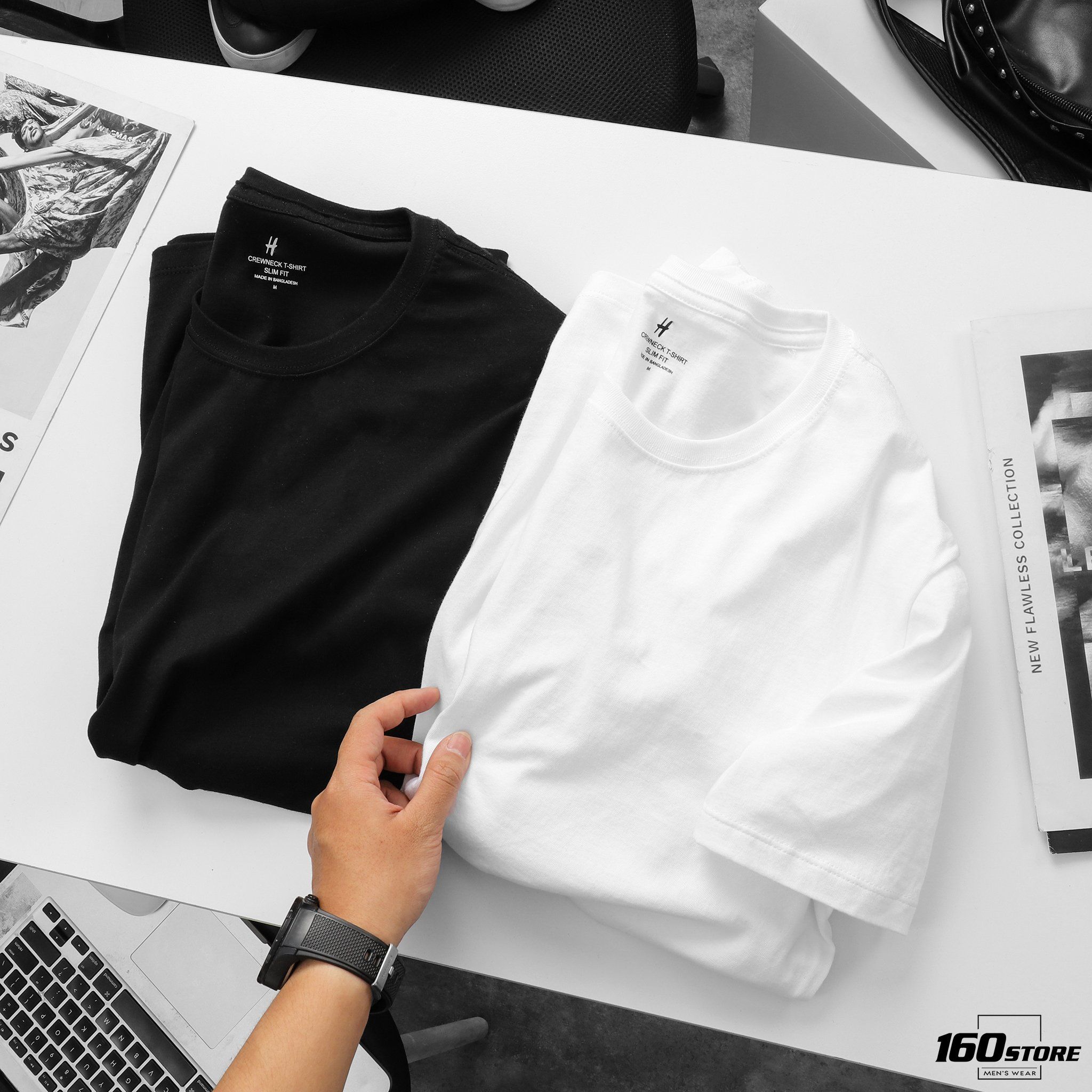 Áo thun H.M Basic crew tee