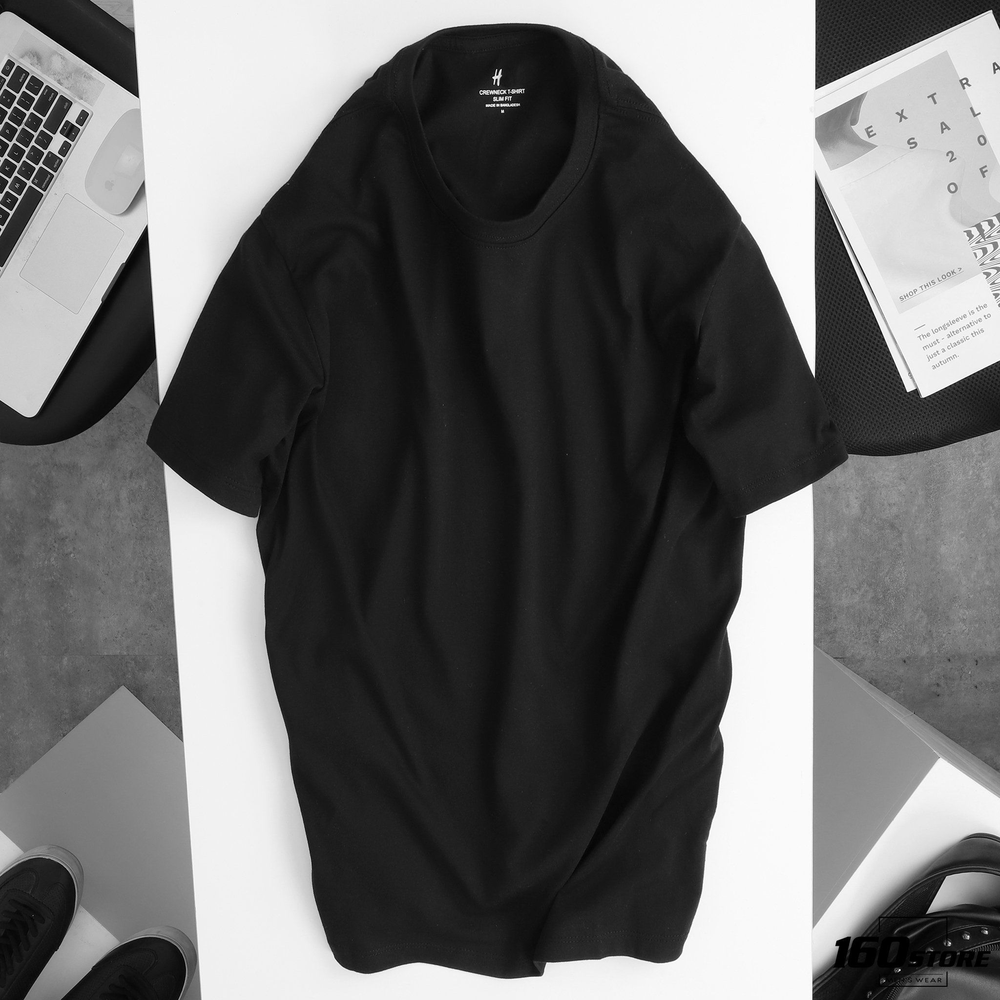 Áo thun H.M Basic crew tee