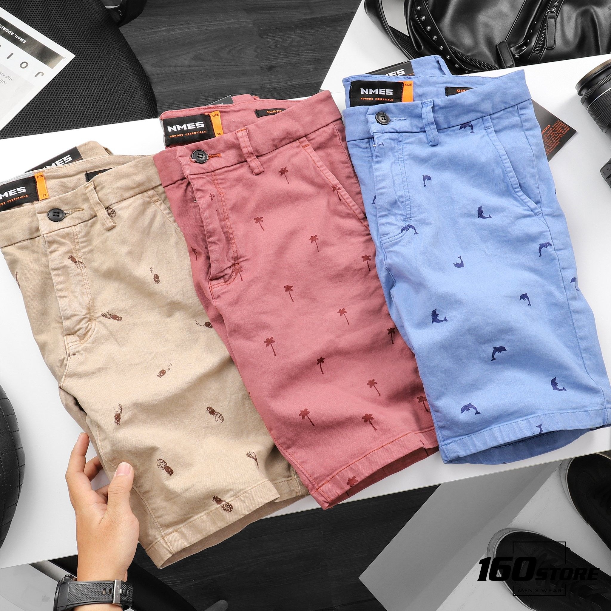 Quần short kaki NOMOUS ESSENTIALS Printed